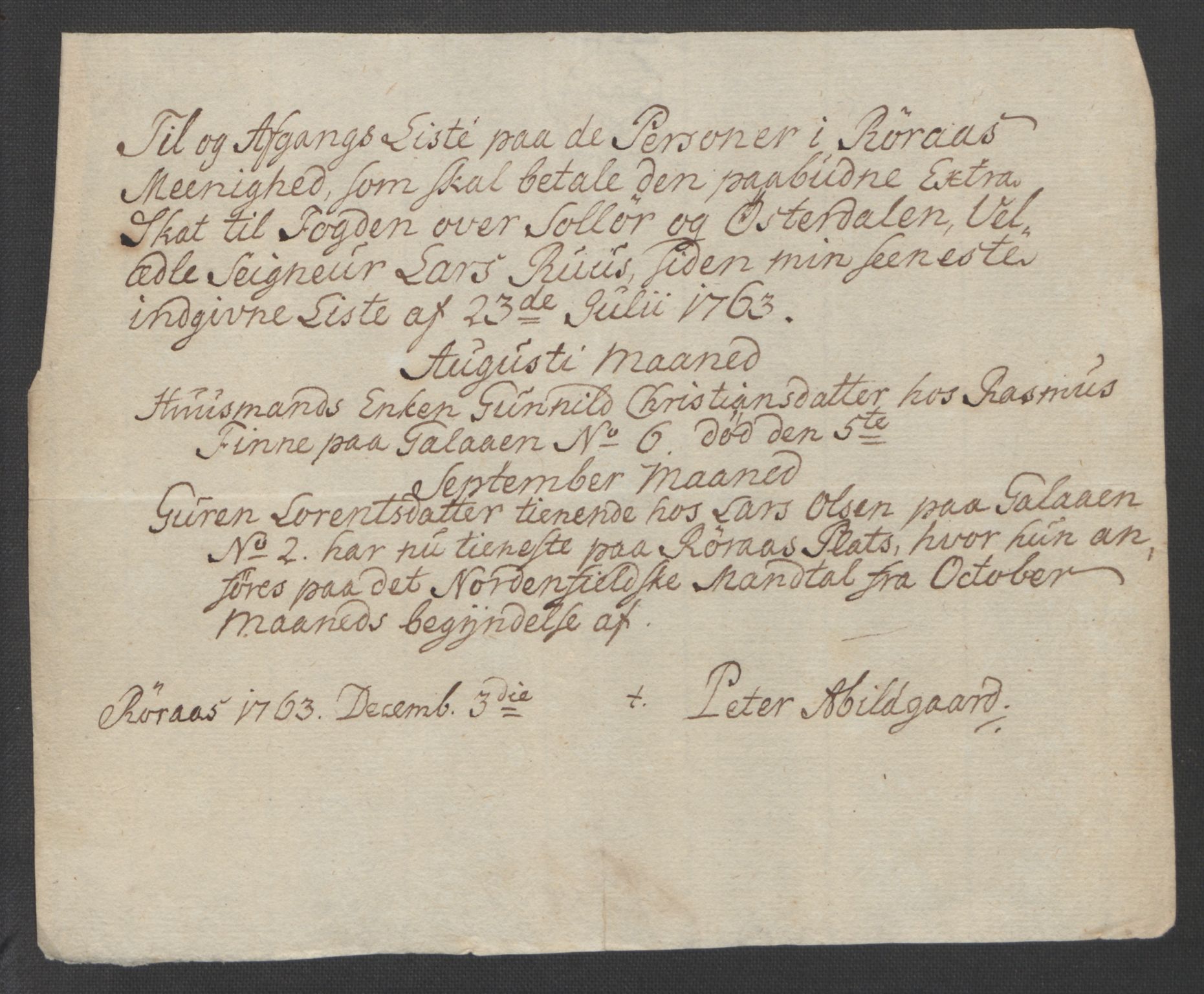 Rentekammeret inntil 1814, Reviderte regnskaper, Fogderegnskap, RA/EA-4092/R14/L0959: Ekstraskatten Solør og Odal, 1763-1770, s. 326