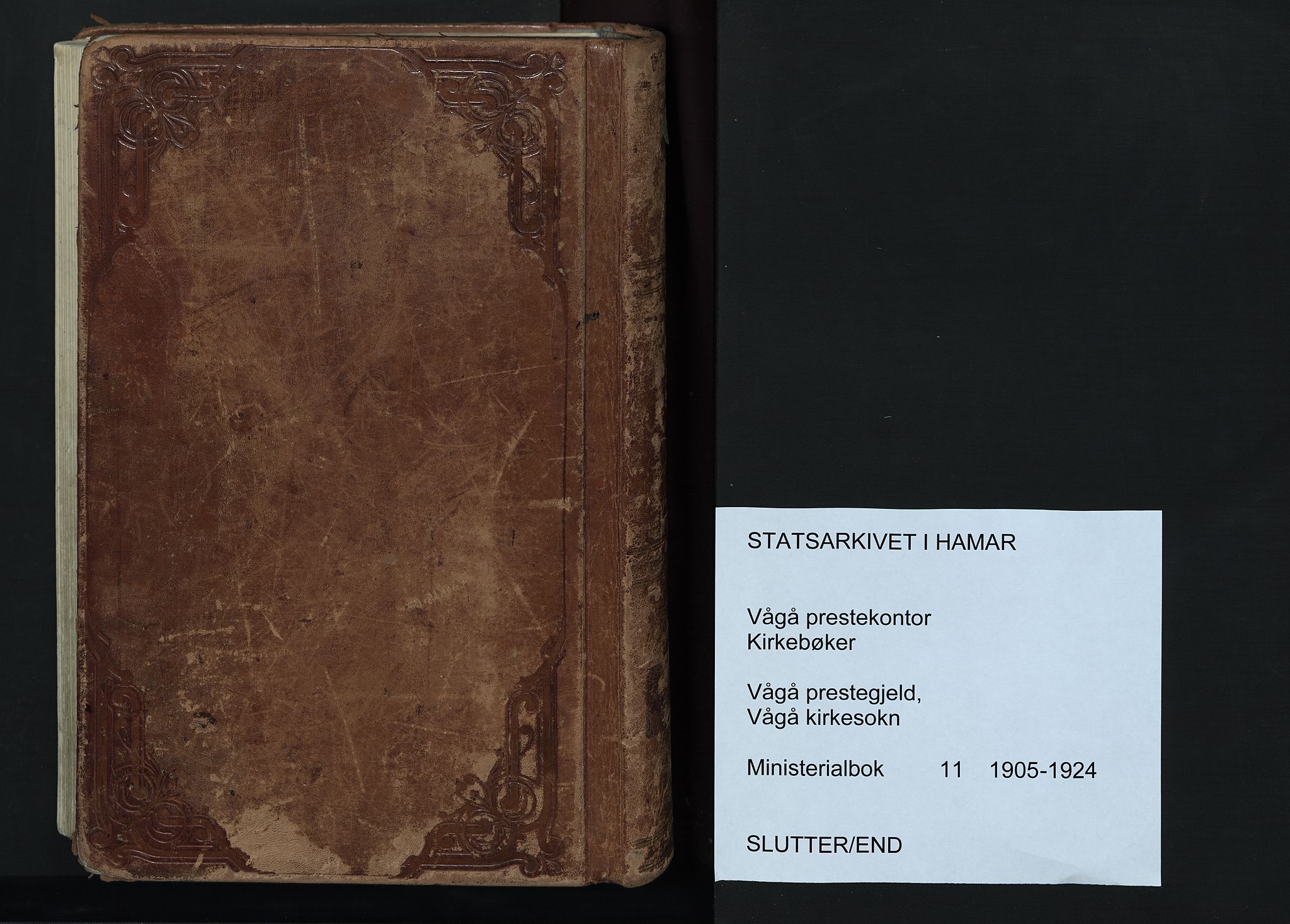 Vågå prestekontor, AV/SAH-PREST-076/H/Ha/Haa/L0011: Ministerialbok nr. 11, 1905-1924