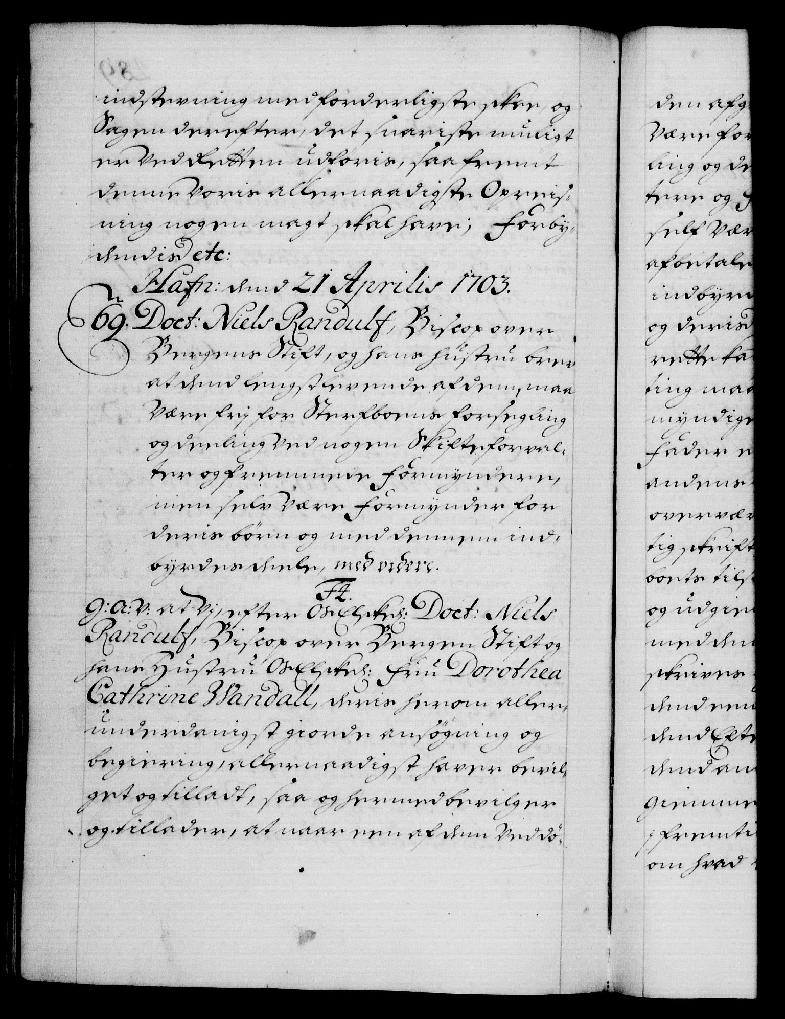 Danske Kanselli 1572-1799, AV/RA-EA-3023/F/Fc/Fca/Fcaa/L0018: Norske registre, 1699-1703, s. 489b