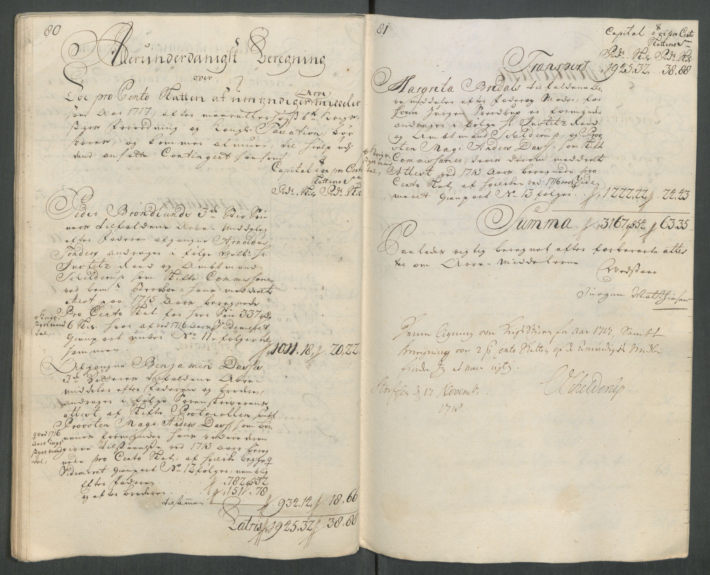 Rentekammeret inntil 1814, Reviderte regnskaper, Fogderegnskap, RA/EA-4092/R65/L4515: Fogderegnskap Helgeland, 1717, s. 235