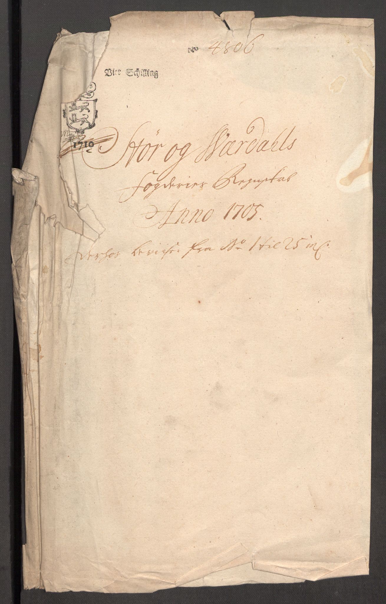 Rentekammeret inntil 1814, Reviderte regnskaper, Fogderegnskap, AV/RA-EA-4092/R62/L4196: Fogderegnskap Stjørdal og Verdal, 1705-1706, s. 3