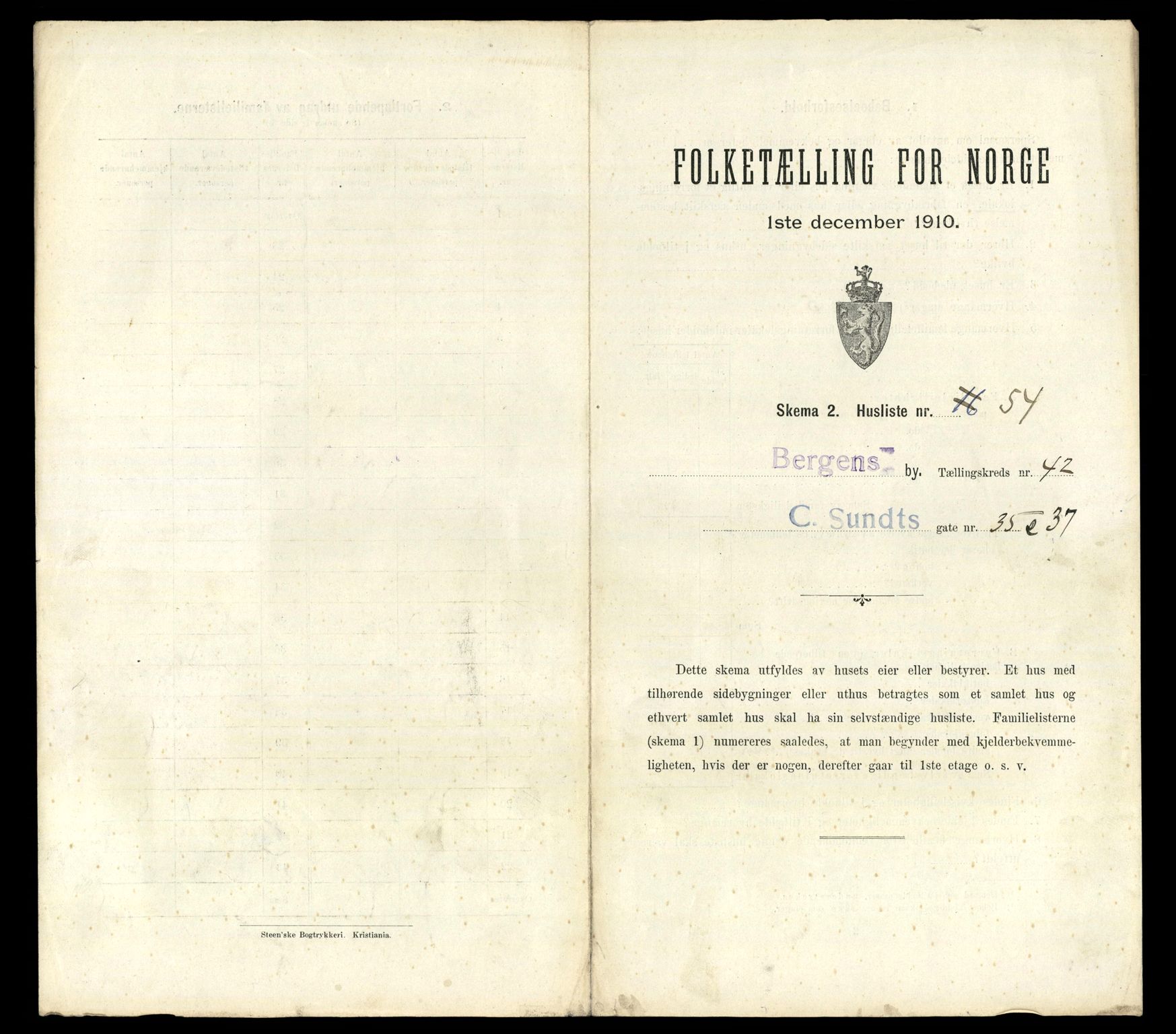 RA, Folketelling 1910 for 1301 Bergen kjøpstad, 1910, s. 14535