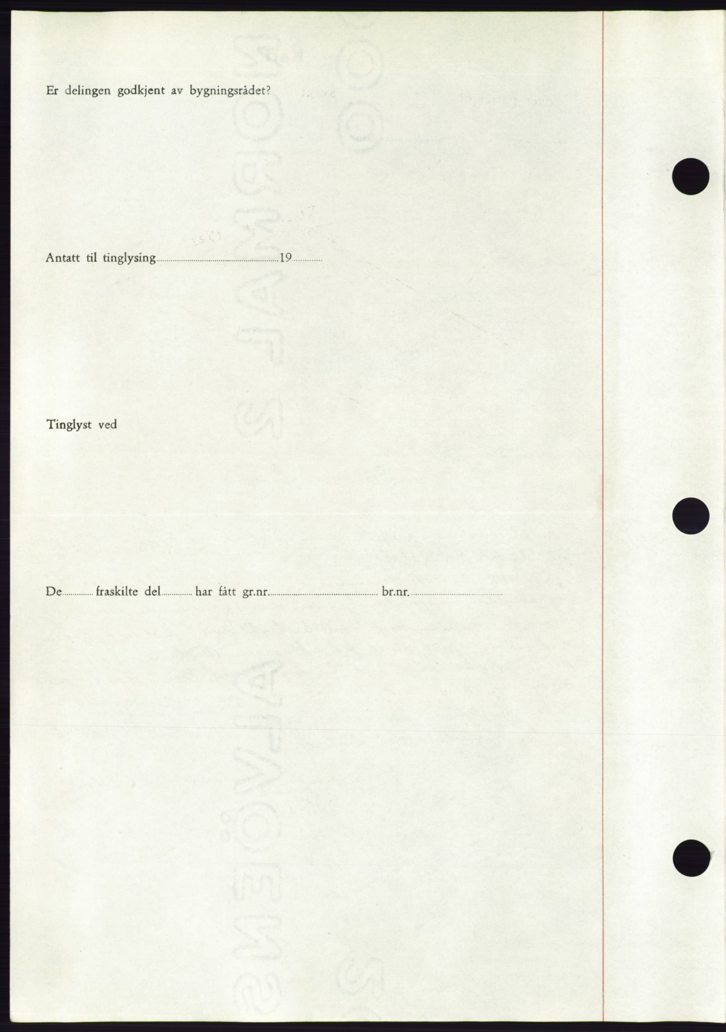 Søre Sunnmøre sorenskriveri, AV/SAT-A-4122/1/2/2C/L0084: Pantebok nr. 10A, 1949-1949, Dagboknr: 222/1949