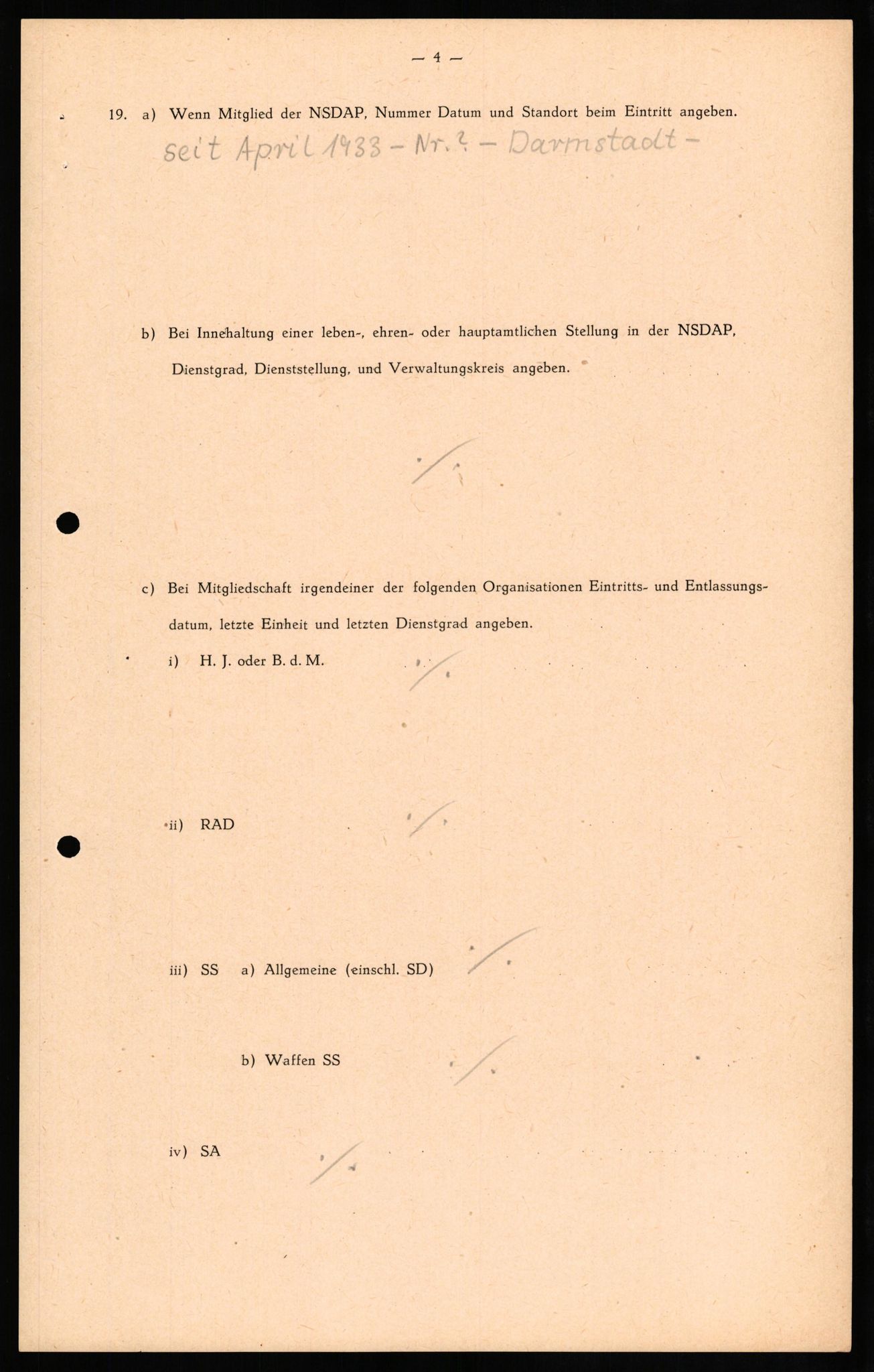 Forsvaret, Forsvarets overkommando II, AV/RA-RAFA-3915/D/Db/L0021: CI Questionaires. Tyske okkupasjonsstyrker i Norge. Tyskere., 1945-1946, s. 118