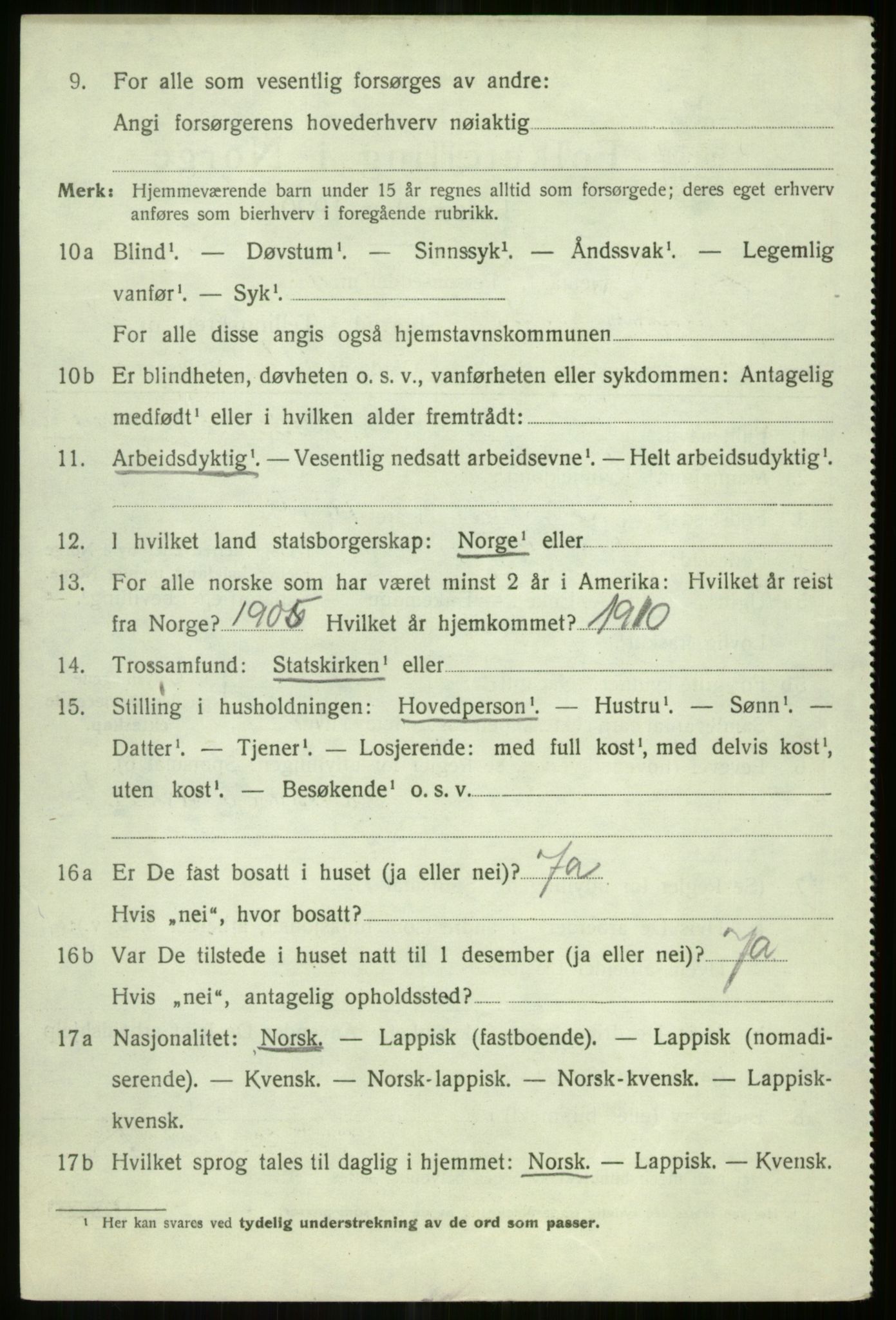 SATØ, Folketelling 1920 for 1934 Tromsøysund herred, 1920, s. 12713