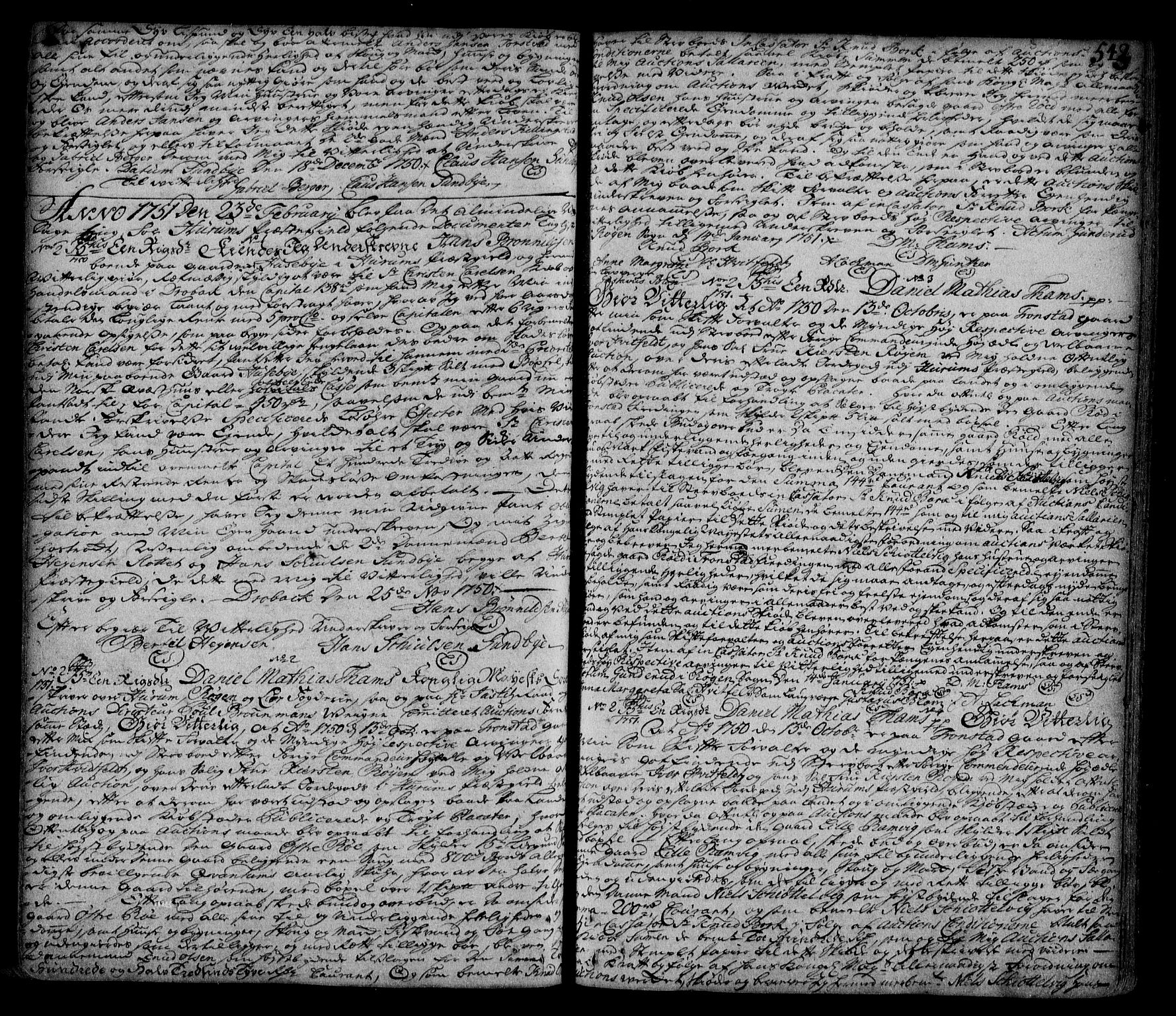 Lier, Røyken og Hurum sorenskriveri, AV/SAKO-A-89/G/Ga/Gaa/L0002: Pantebok nr. II, 1725-1755, s. 543