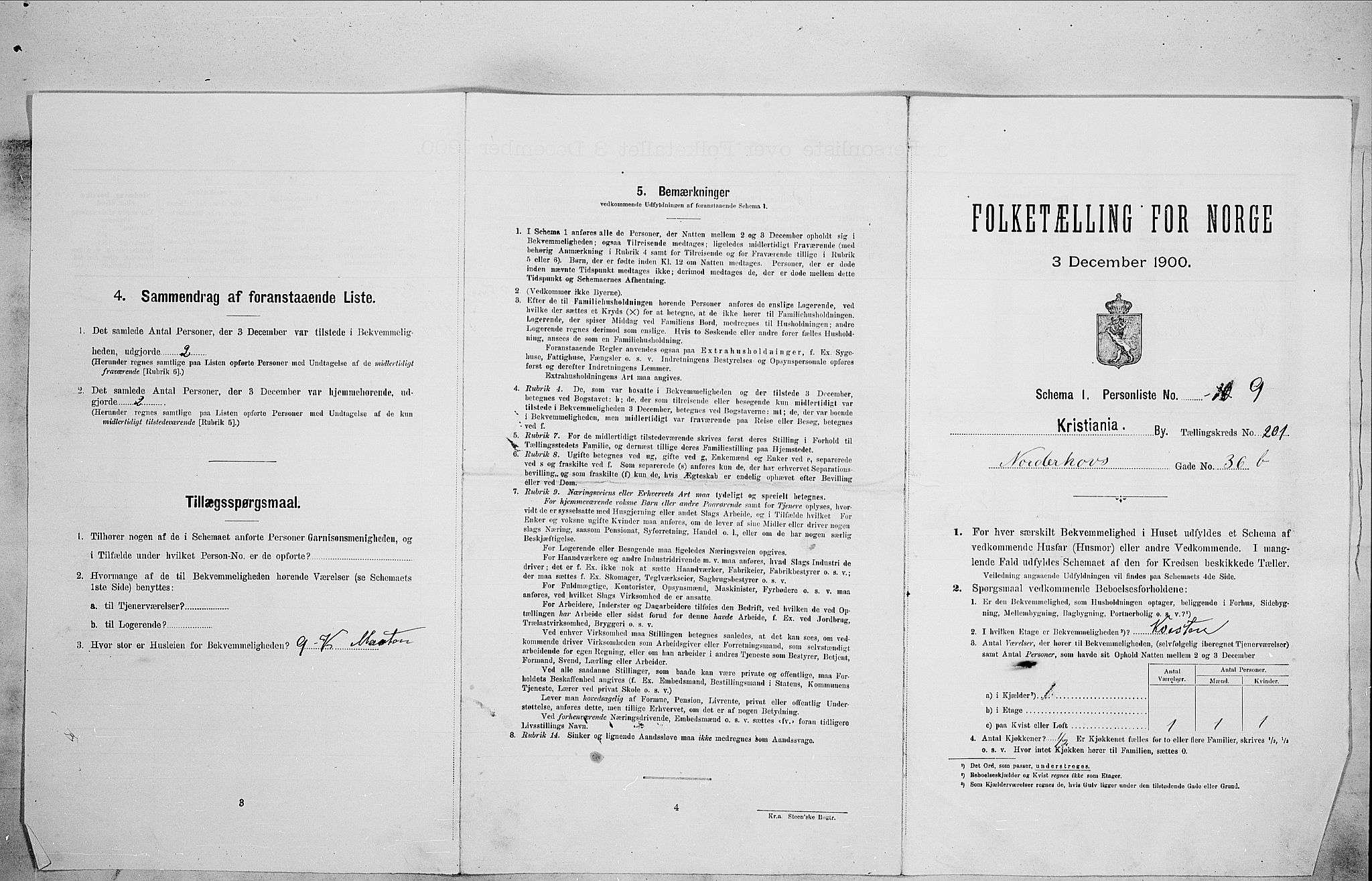 SAO, Folketelling 1900 for 0301 Kristiania kjøpstad, 1900, s. 65999
