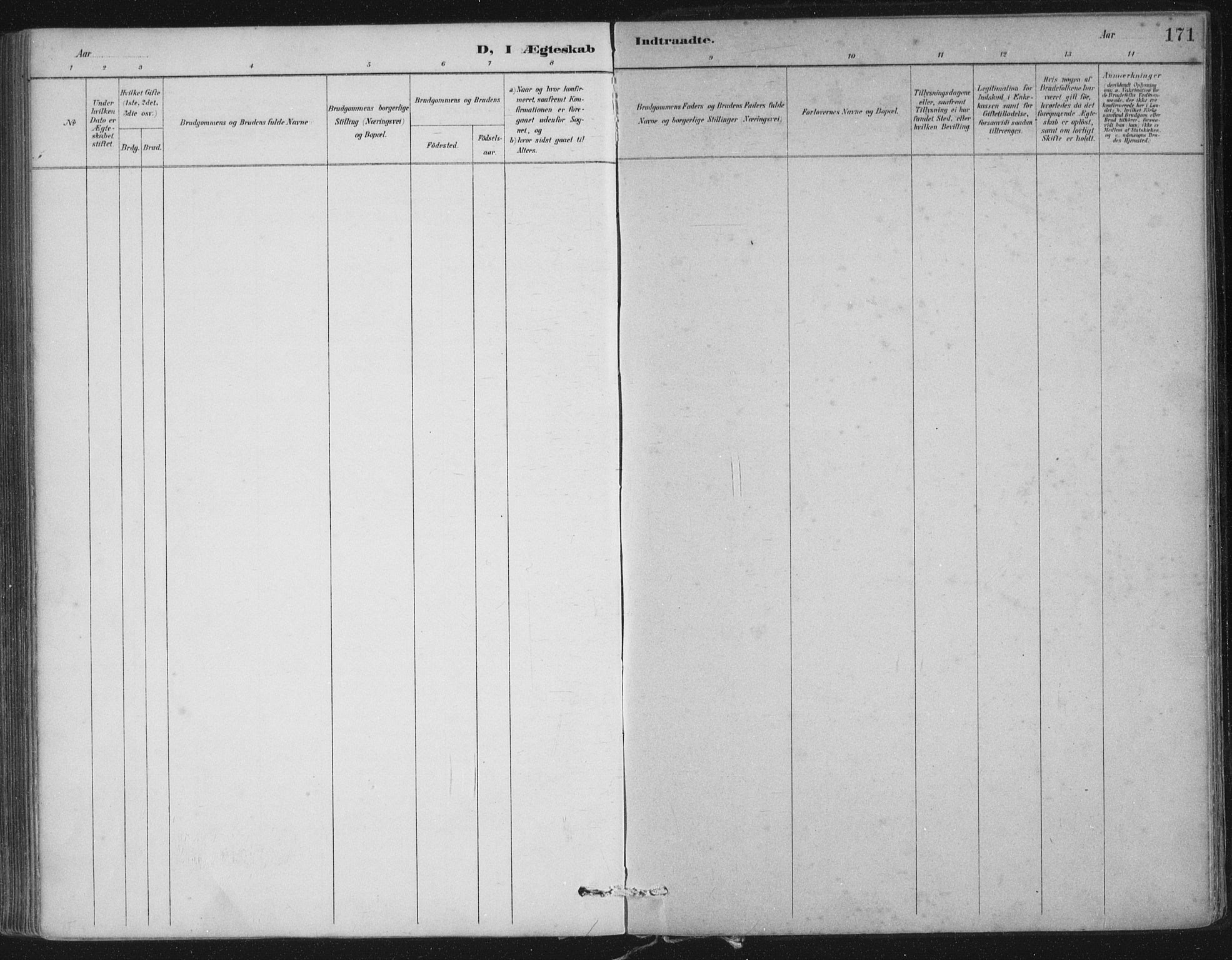 Nedstrand sokneprestkontor, SAST/A-101841/01/IV: Ministerialbok nr. A 12, 1887-1915, s. 171
