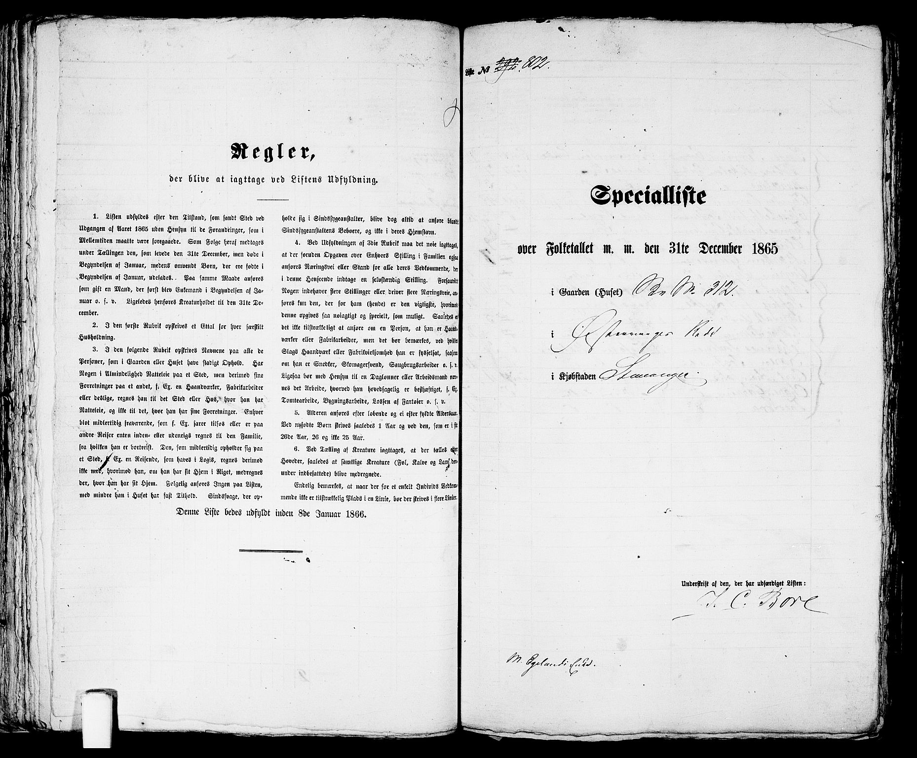 RA, Folketelling 1865 for 1103 Stavanger kjøpstad, 1865, s. 1637