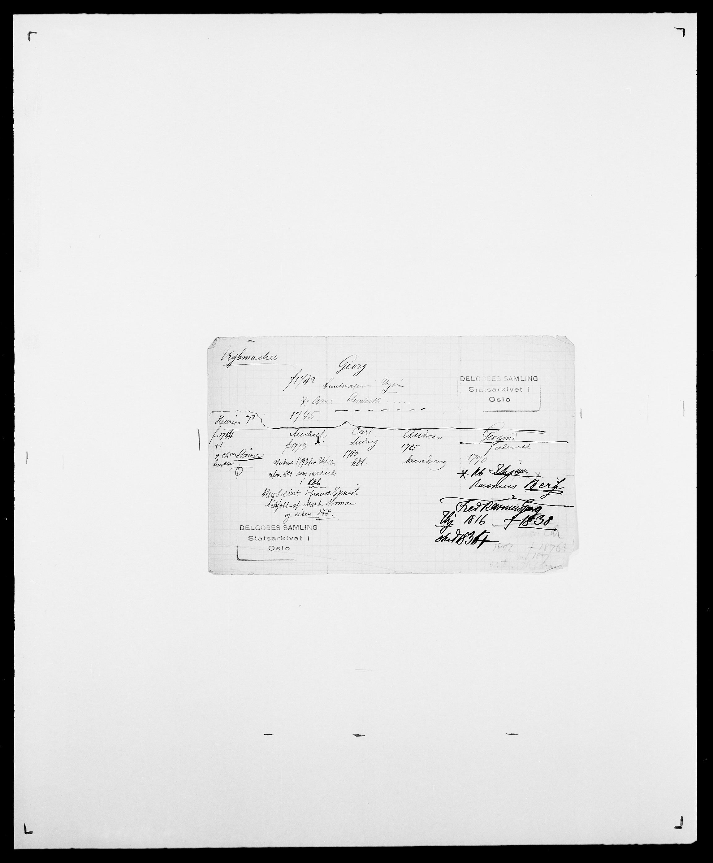 Delgobe, Charles Antoine - samling, AV/SAO-PAO-0038/D/Da/L0039: Thorsen - Urup, s. 421