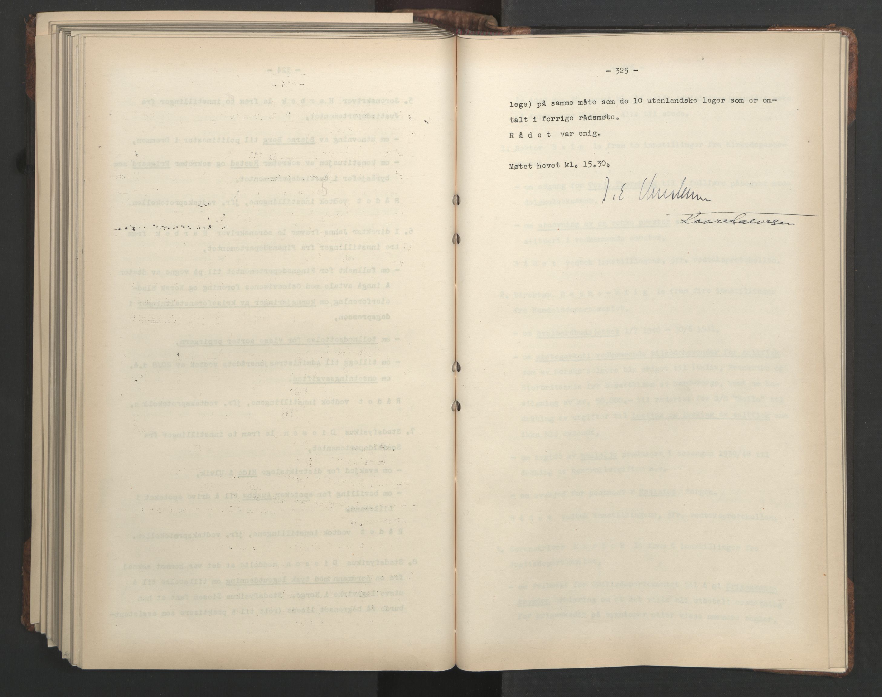 Administrasjonsrådet, AV/RA-S-1004/A/L0001: Møteprotokoll med tillegg 15/4-25/9, 1940, s. 325