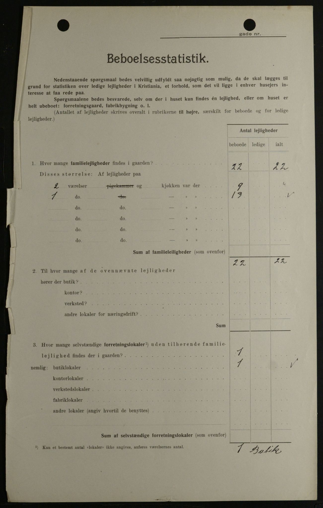 OBA, Kommunal folketelling 1.2.1908 for Kristiania kjøpstad, 1908, s. 73562