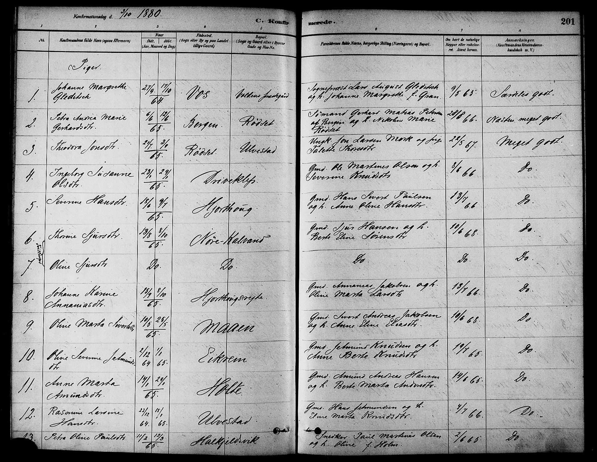 Ministerialprotokoller, klokkerbøker og fødselsregistre - Møre og Romsdal, AV/SAT-A-1454/511/L0141: Ministerialbok nr. 511A08, 1878-1890, s. 201
