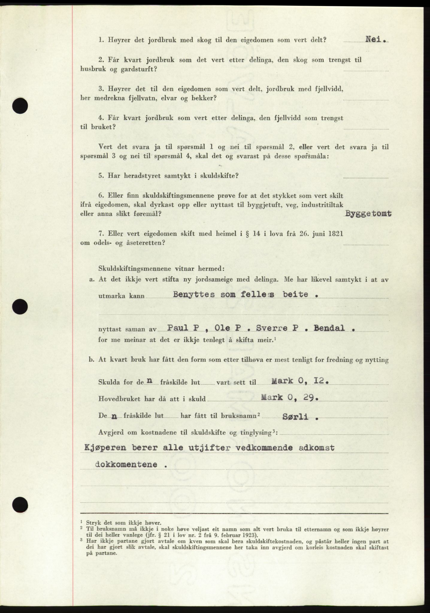 Søre Sunnmøre sorenskriveri, AV/SAT-A-4122/1/2/2C/L0083: Pantebok nr. 9A, 1948-1949, Dagboknr: 92/1949