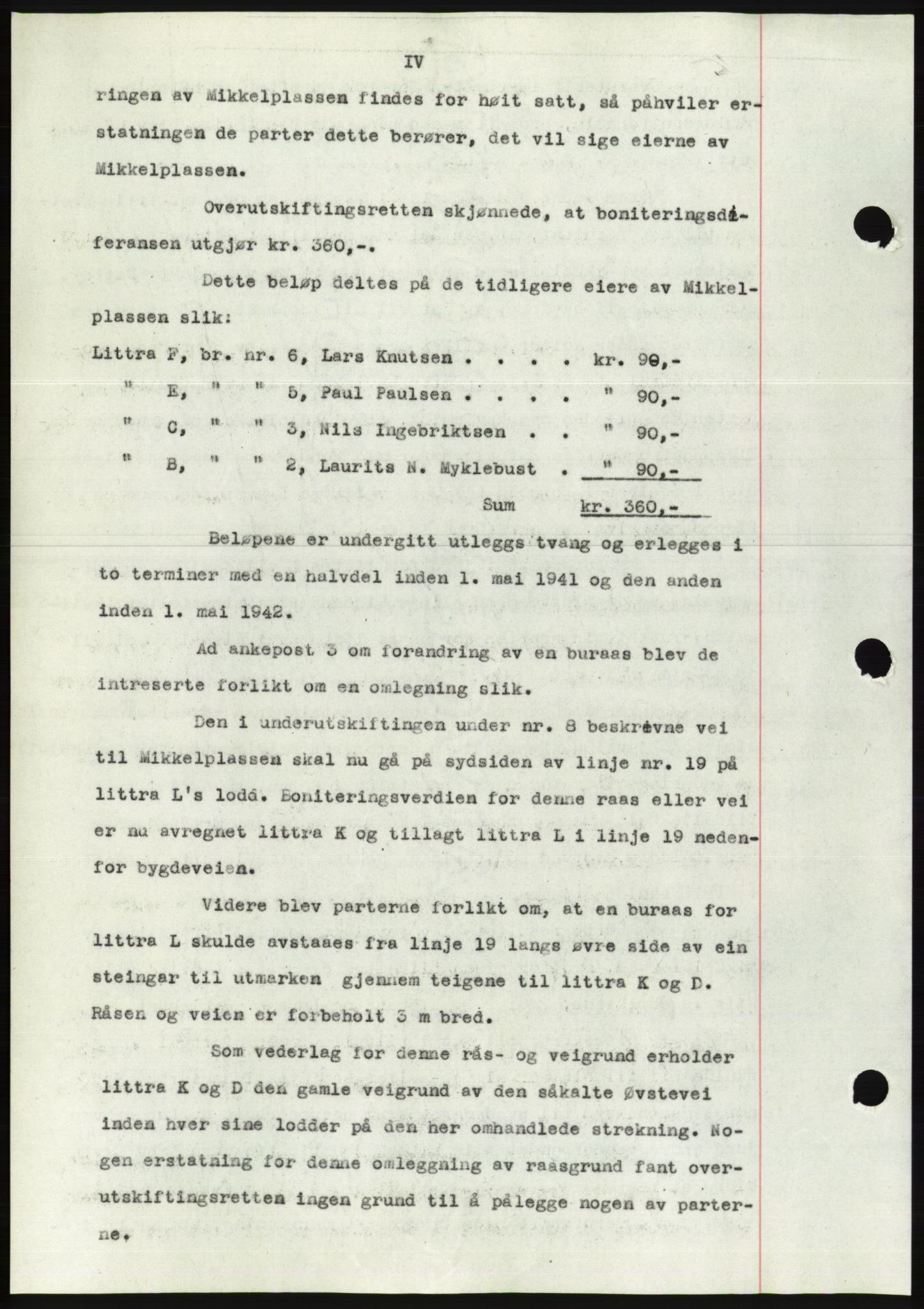 Søre Sunnmøre sorenskriveri, AV/SAT-A-4122/1/2/2C/L0070: Pantebok nr. 64, 1940-1941, Dagboknr: 960/1940