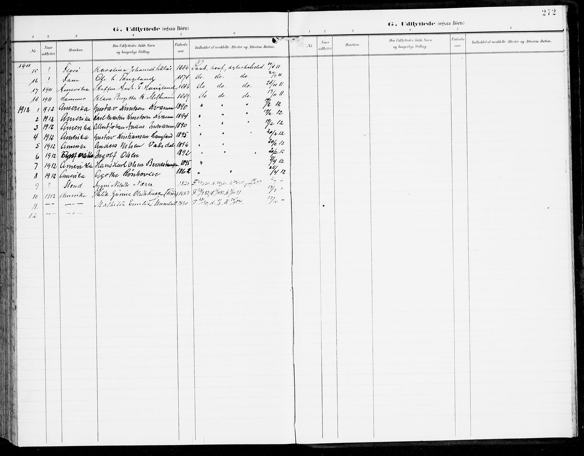Haus sokneprestembete, SAB/A-75601/H/Haa: Ministerialbok nr. D 2, 1899-1912, s. 272