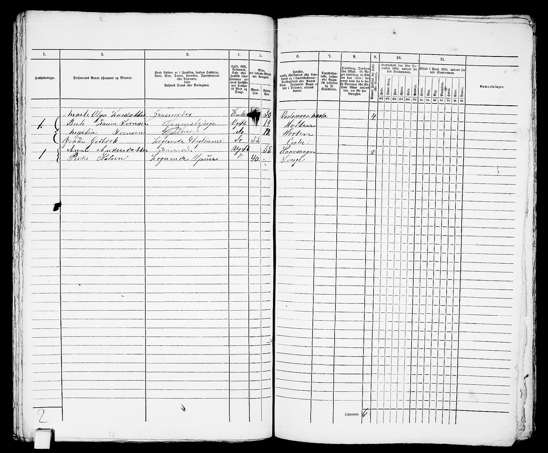 RA, Folketelling 1865 for 0703 Horten ladested, 1865, s. 980