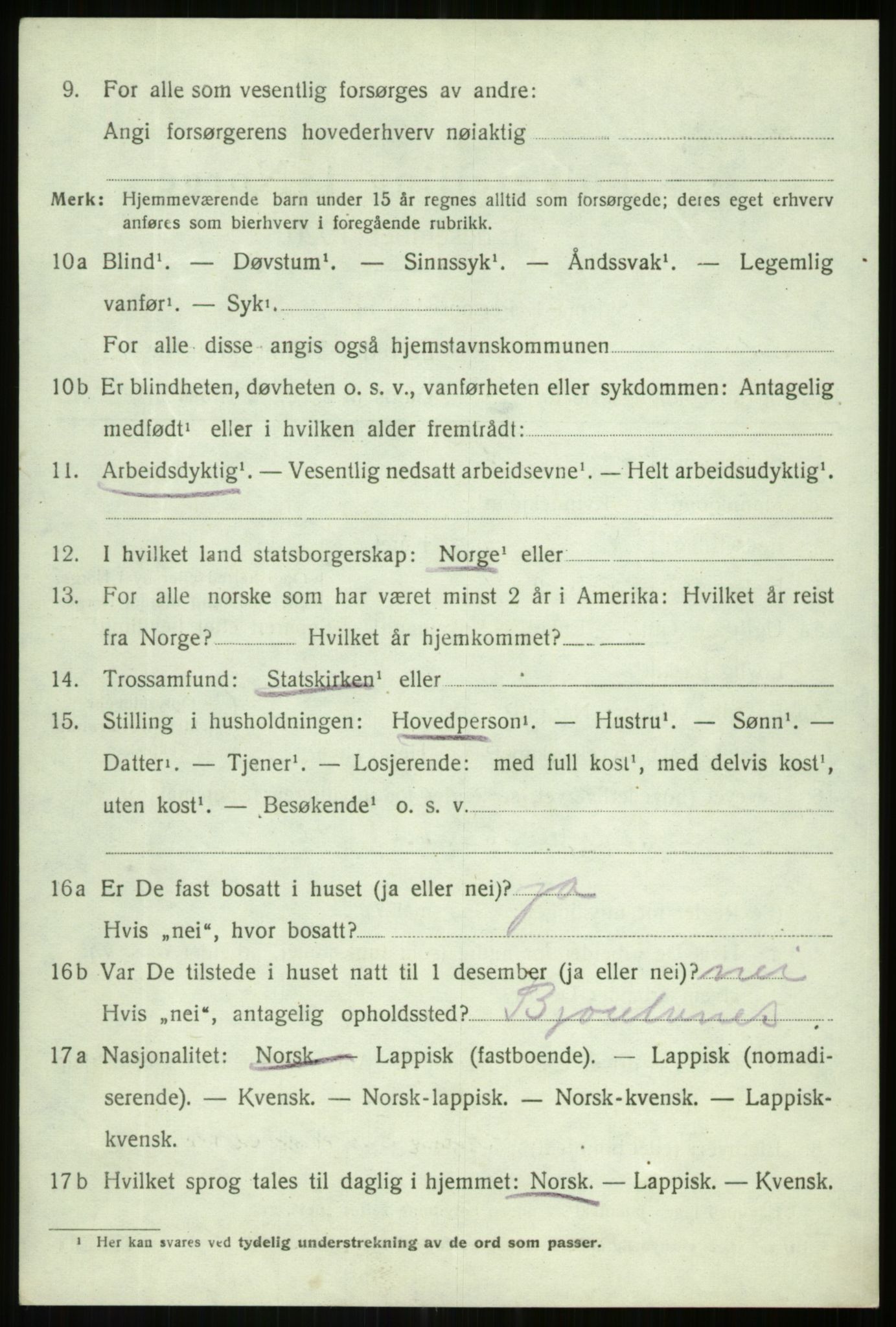 SATØ, Folketelling 1920 for 1931 Lenvik herred, 1920, s. 4531