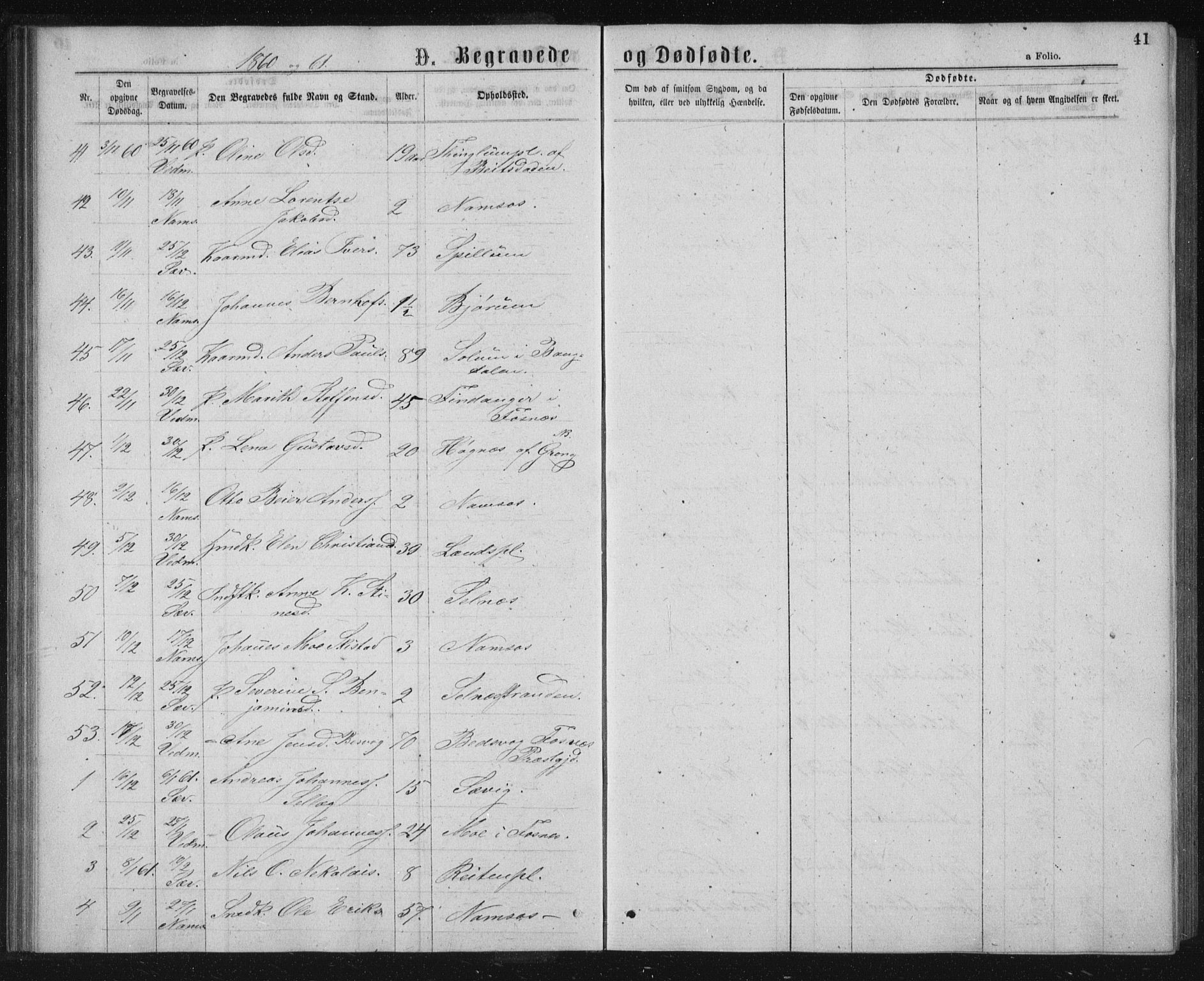 Ministerialprotokoller, klokkerbøker og fødselsregistre - Nord-Trøndelag, AV/SAT-A-1458/768/L0569: Ministerialbok nr. 768A04, 1836-1865, s. 41