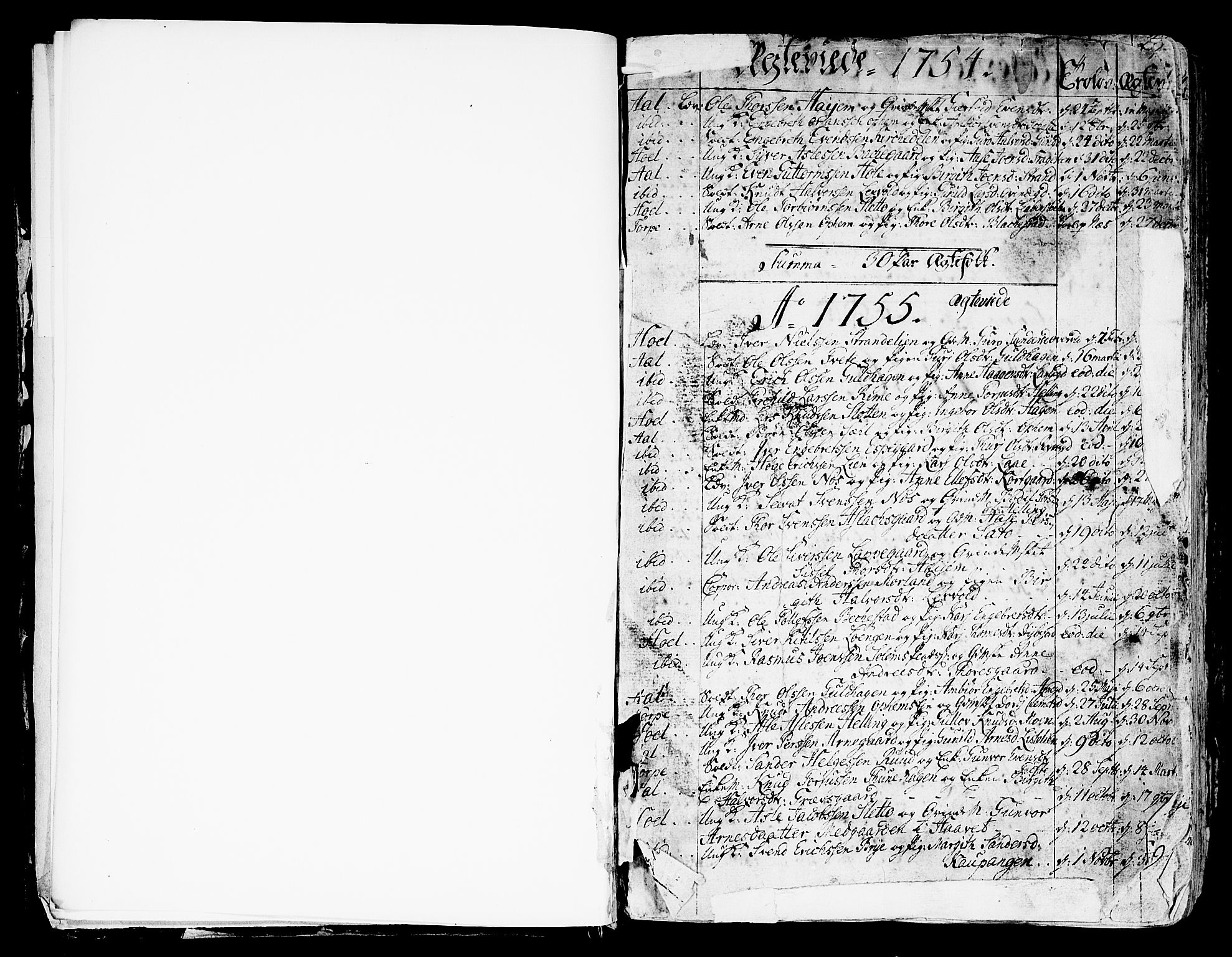 Ål kirkebøker, SAKO/A-249/F/Fa/L0001: Ministerialbok nr. I 1, 1744-1769