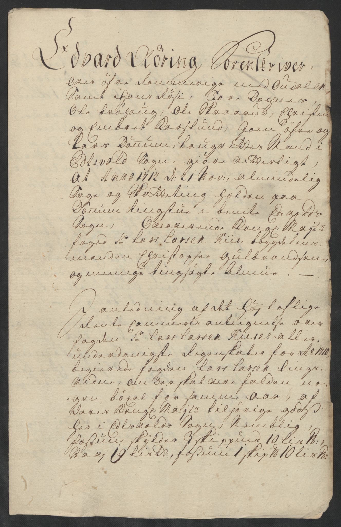 Rentekammeret inntil 1814, Reviderte regnskaper, Fogderegnskap, AV/RA-EA-4092/R12/L0720: Fogderegnskap Øvre Romerike, 1710-1711, s. 166