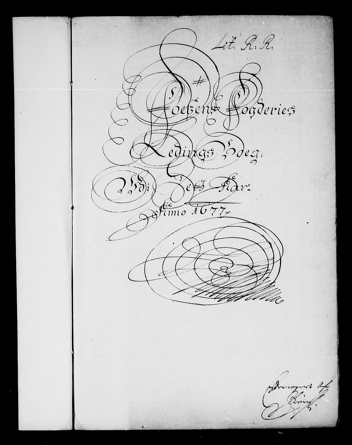 Rentekammeret inntil 1814, Reviderte regnskaper, Stiftamtstueregnskaper, Trondheim stiftamt og Nordland amt, RA/EA-6044/R/Re/L0047: Trondheim stiftamt og Nordland amt, 1677