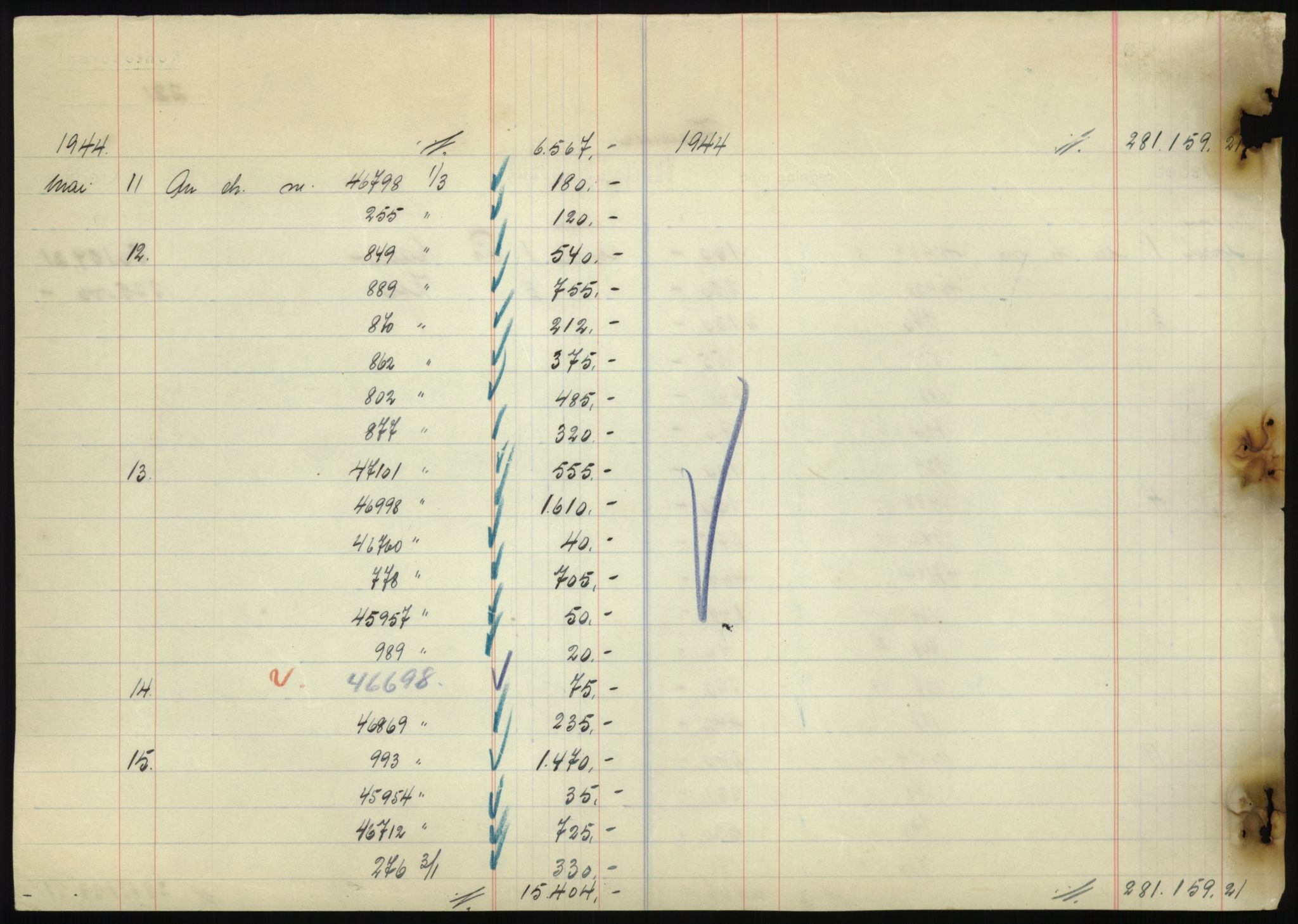 Forsvarsdepartementet, 10. kontor / Oppgjørskontoret, AV/RA-RAFA-1225/D/Db/L0180: Lista oppgjørskontor, 1942-1952, s. 2234