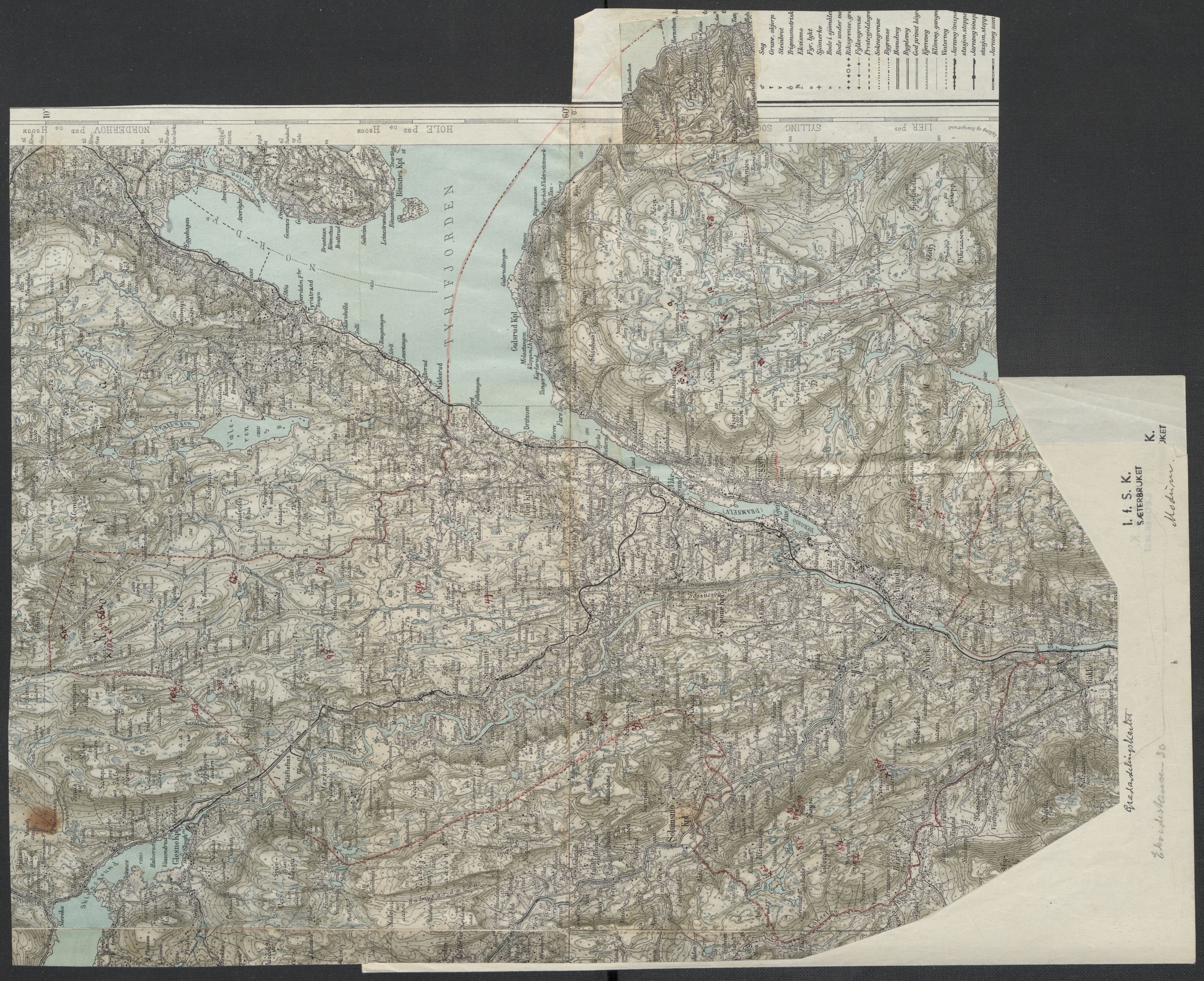 Instituttet for sammenlignende kulturforskning, AV/RA-PA-0424/F/Fc/L0006/0001: Eske B6: / Buskerud (perm XIII), 1934-1936