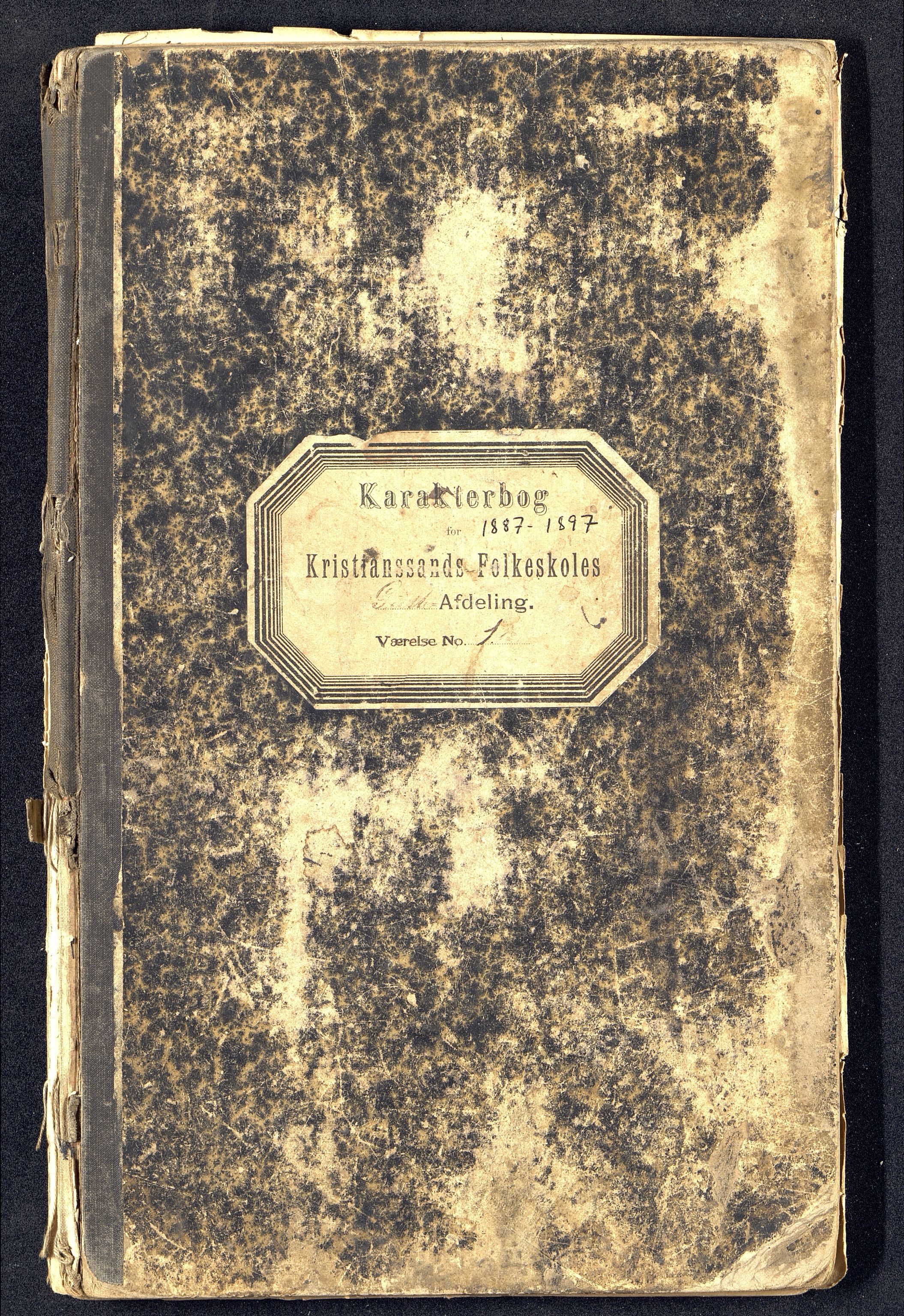 Kristiansand By - Kongensgate Skole, ARKSOR/1001KG560/G/Gb/L0001/0005: Karakterprotokoller / Karakterprotokoll, 1887-1897