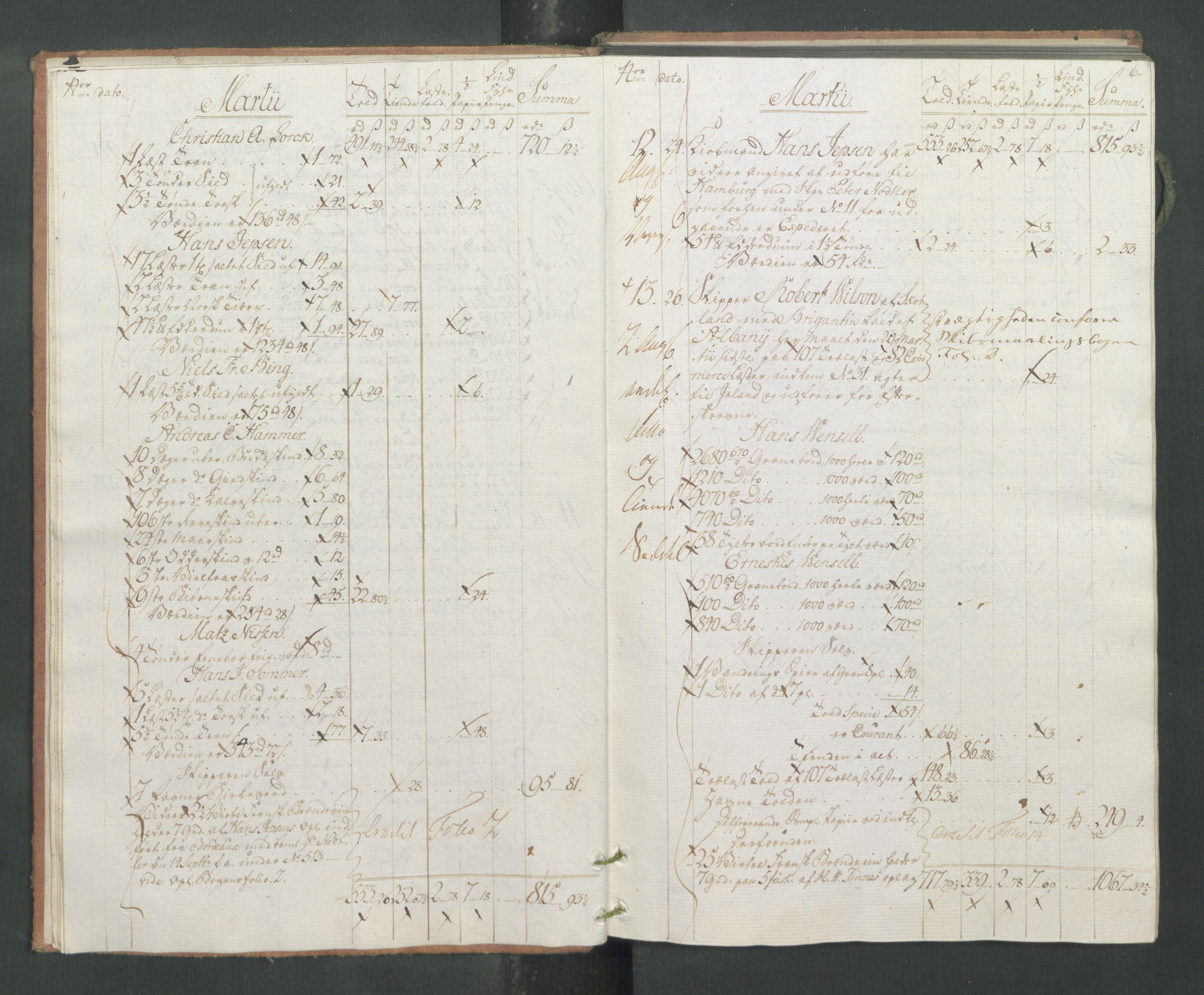 Generaltollkammeret, tollregnskaper, AV/RA-EA-5490/R33/L0187/0001: Tollregnskaper Trondheim A / Utgående tollbok, 1790