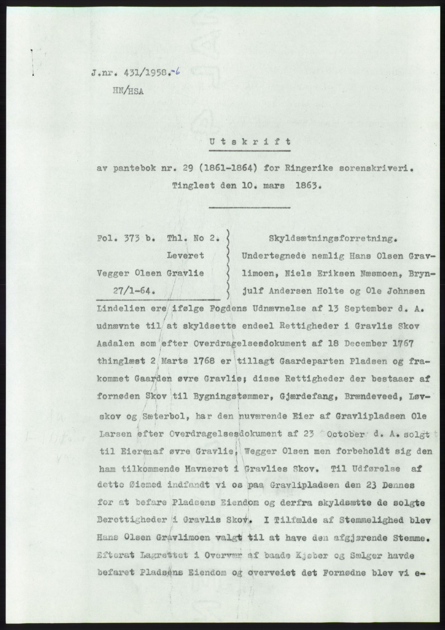Statsarkivet i Kongsberg, SAKO/A-0001, 1958, s. 306