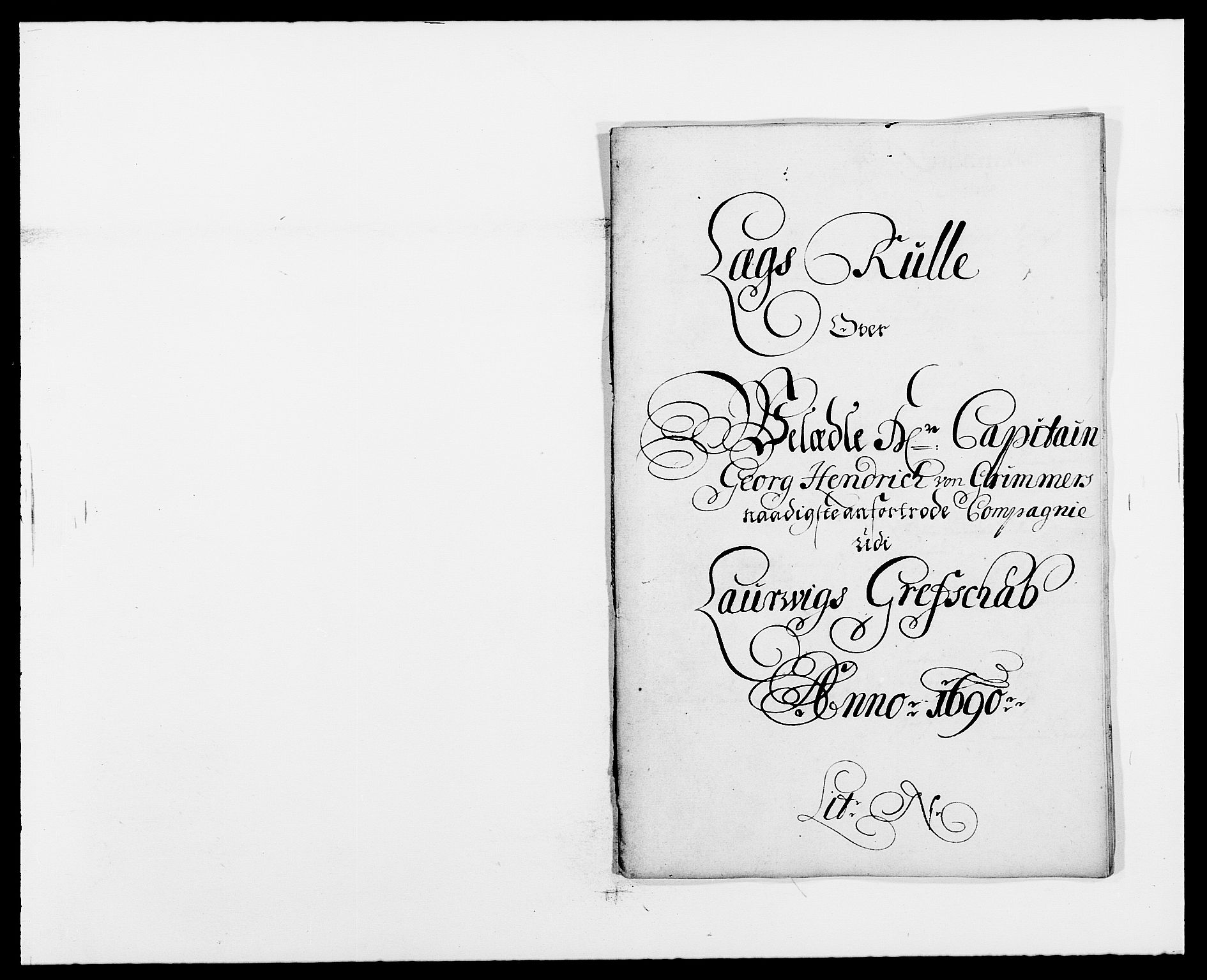 Rentekammeret inntil 1814, Reviderte regnskaper, Fogderegnskap, RA/EA-4092/R33/L1972: Fogderegnskap Larvik grevskap, 1690-1691, s. 164