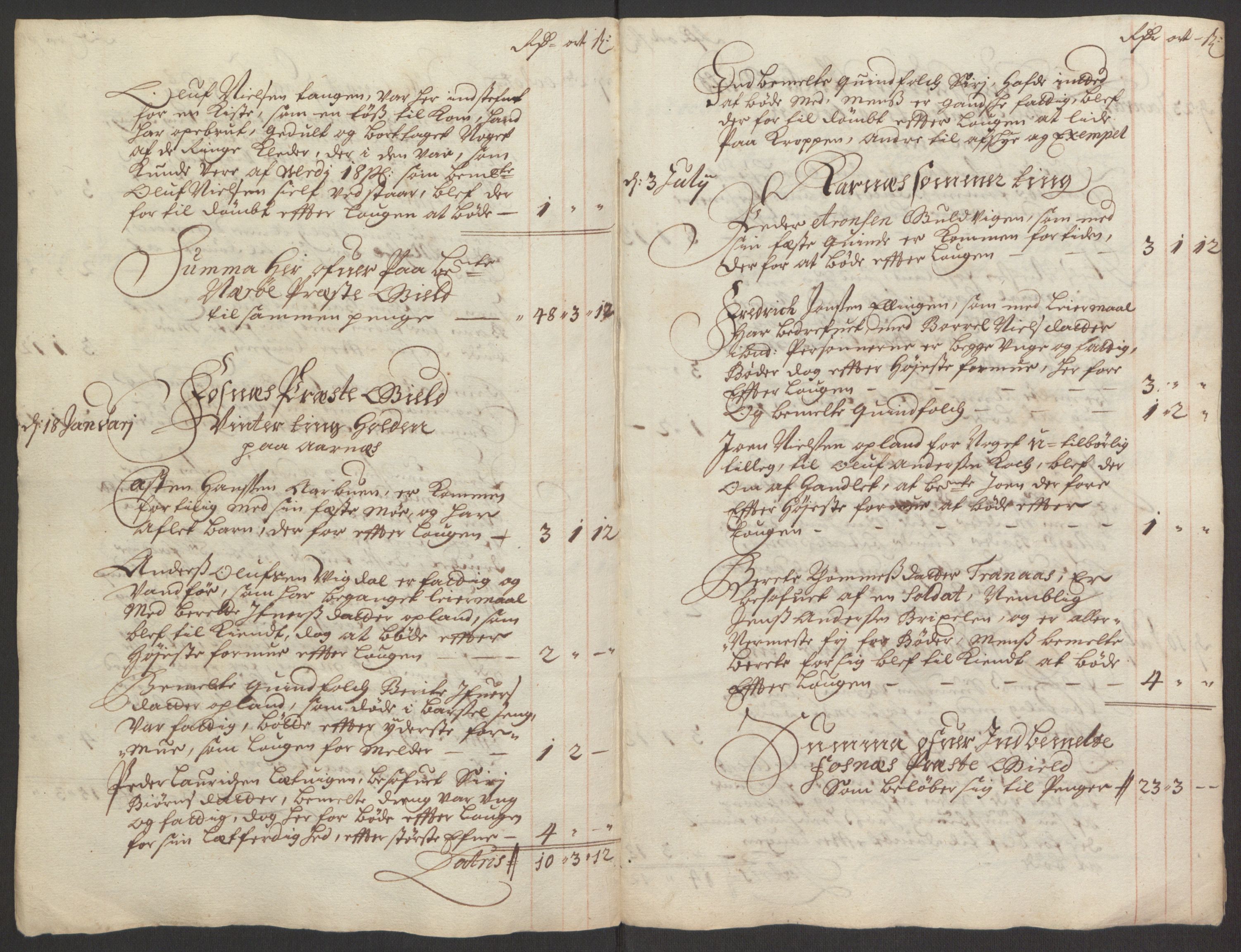 Rentekammeret inntil 1814, Reviderte regnskaper, Fogderegnskap, RA/EA-4092/R64/L4424: Fogderegnskap Namdal, 1692-1695, s. 308