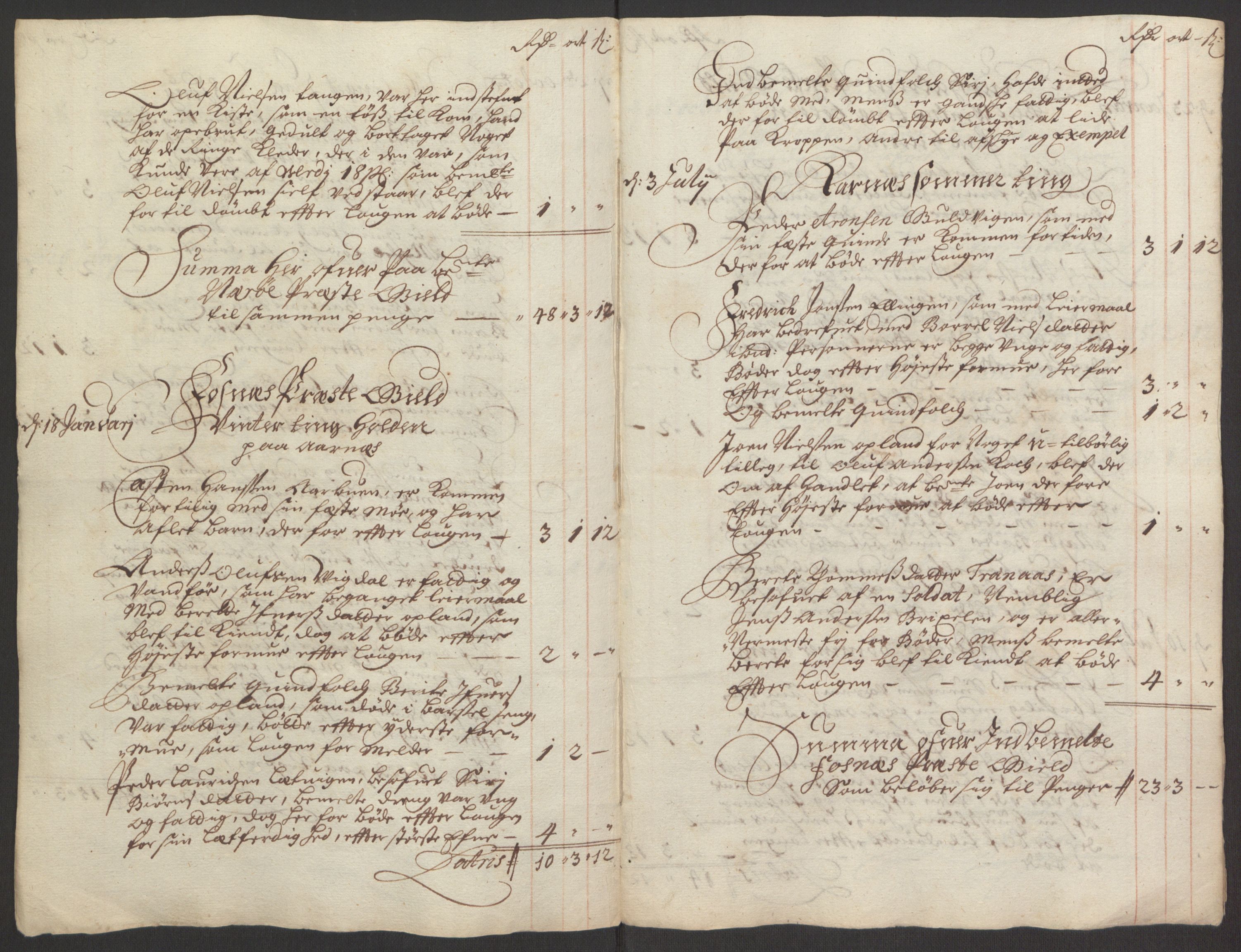 Rentekammeret inntil 1814, Reviderte regnskaper, Fogderegnskap, AV/RA-EA-4092/R64/L4424: Fogderegnskap Namdal, 1692-1695, s. 308