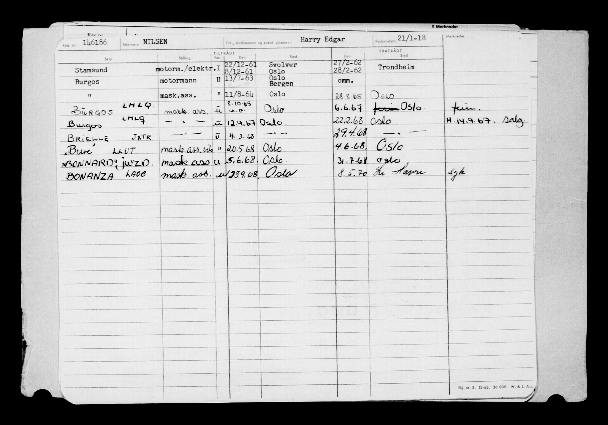 Direktoratet for sjømenn, AV/RA-S-3545/G/Gb/L0155: Hovedkort, 1918, s. 42