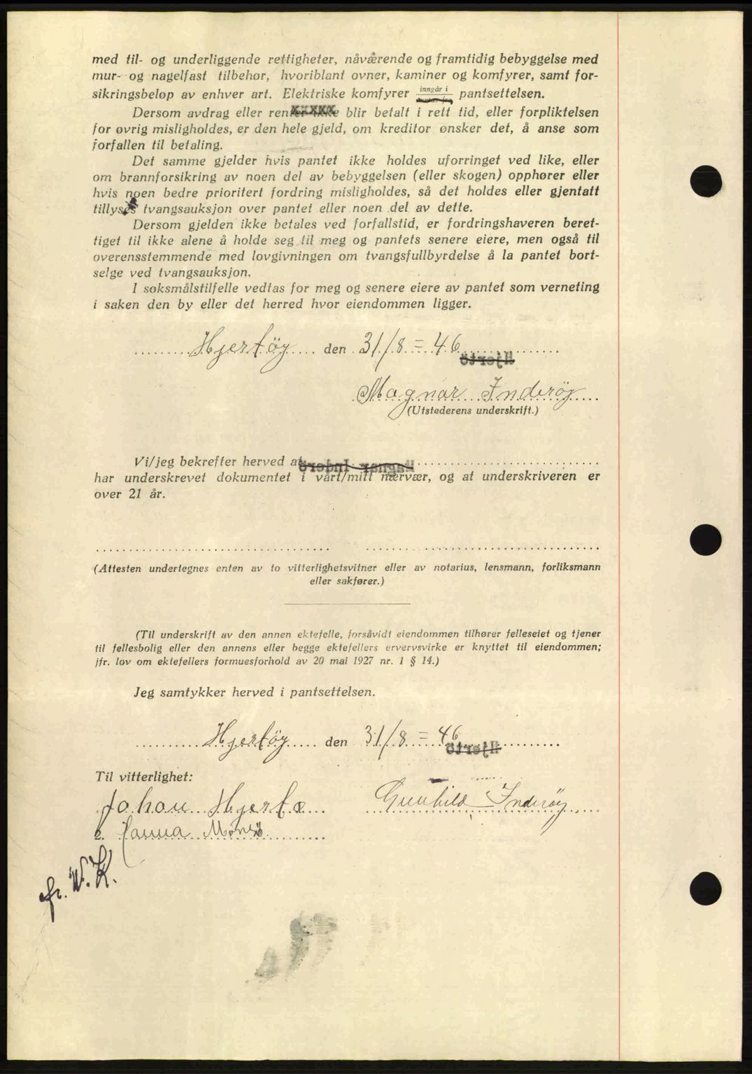 Hitra sorenskriveri, AV/SAT-A-0018/2/2C/2Ca: Pantebok nr. B1, 1939-1949, Dagboknr: 863/1946