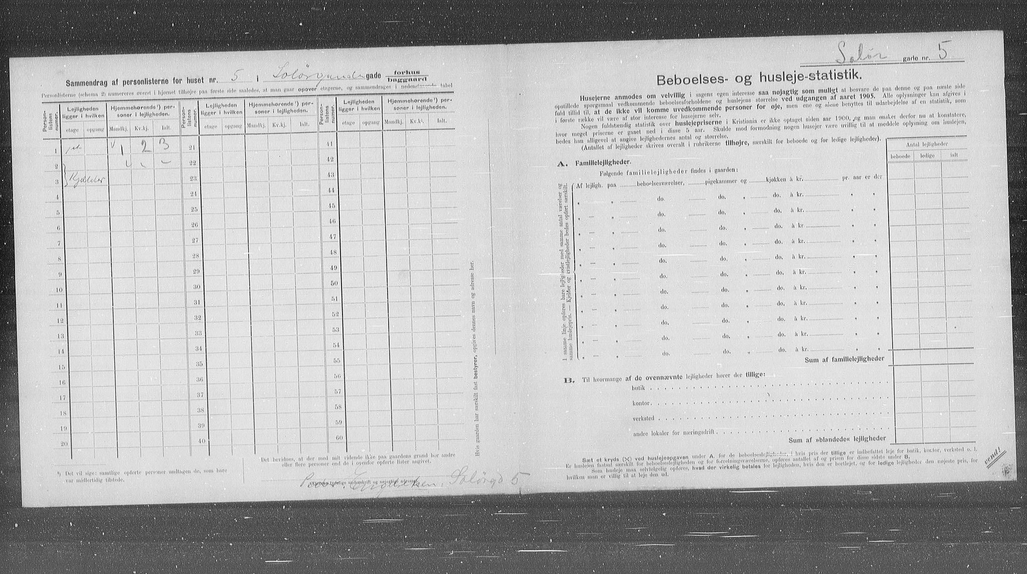 OBA, Kommunal folketelling 31.12.1905 for Kristiania kjøpstad, 1905, s. 51741