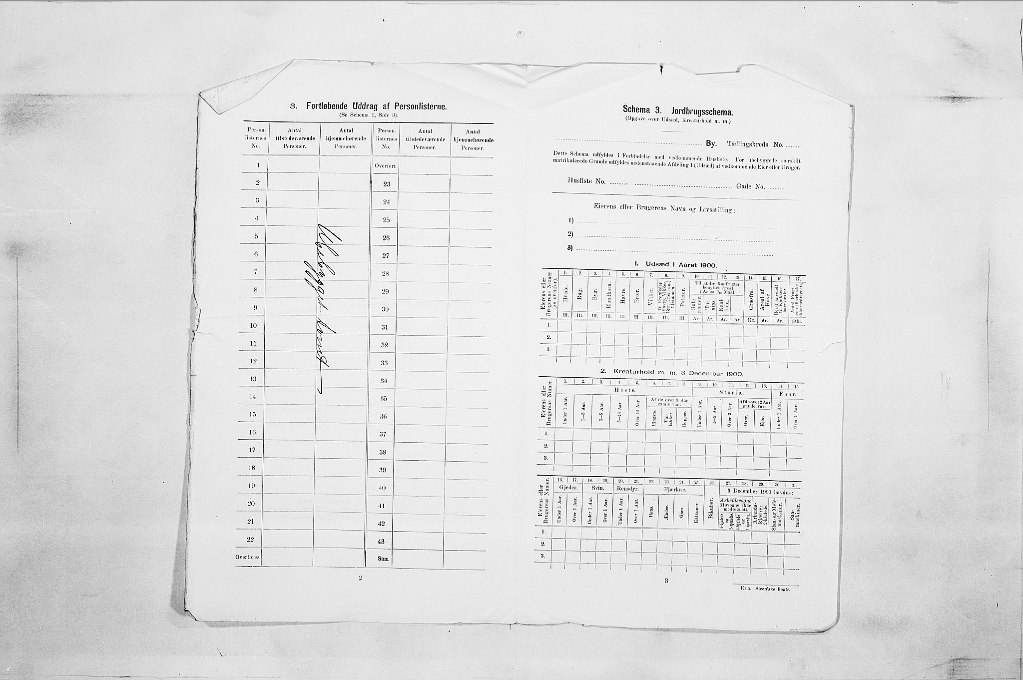 SAO, Folketelling 1900 for 0103 Fredrikstad kjøpstad, 1900