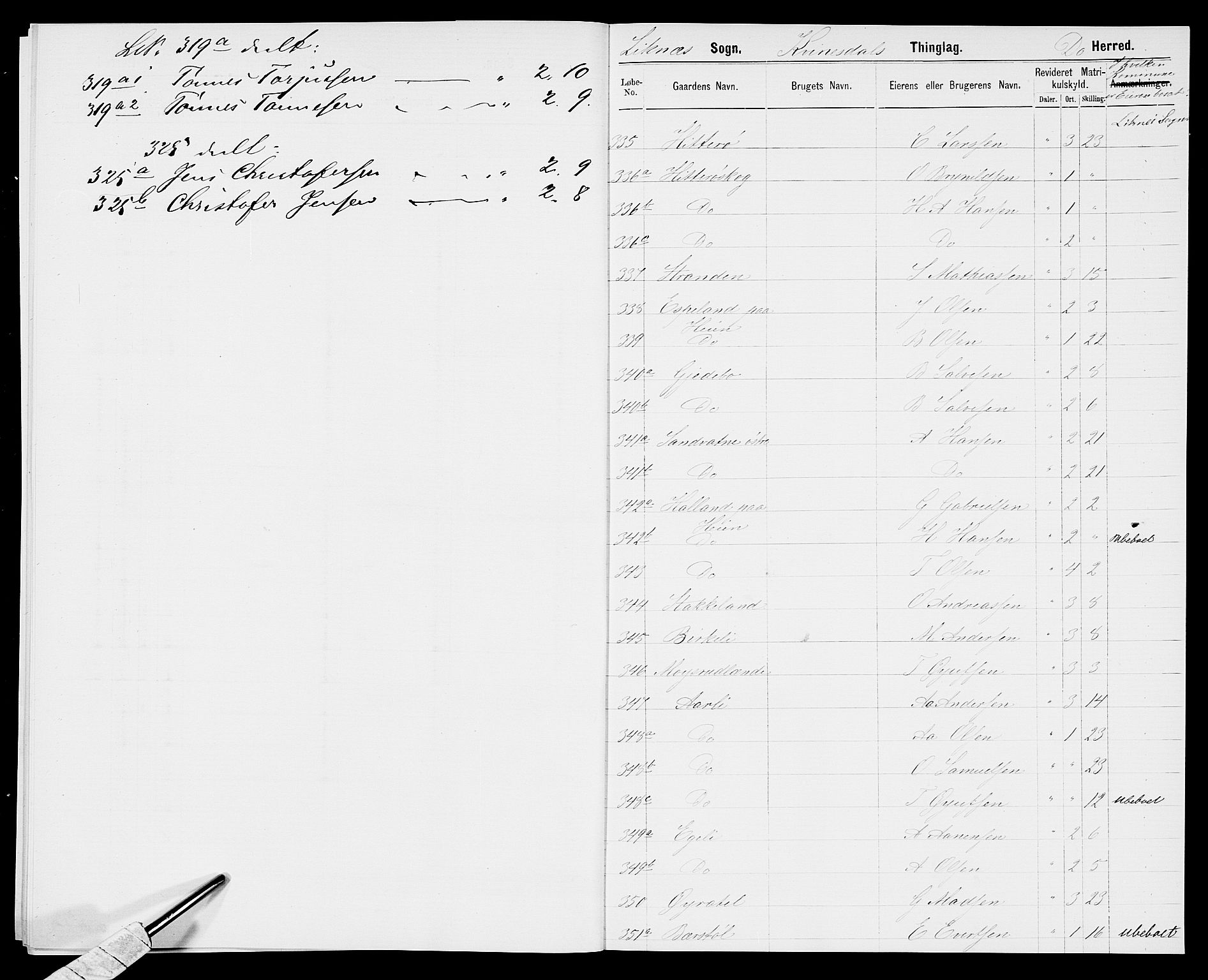 SAK, Folketelling 1875 for 1037P Kvinesdal prestegjeld, 1875, s. 21