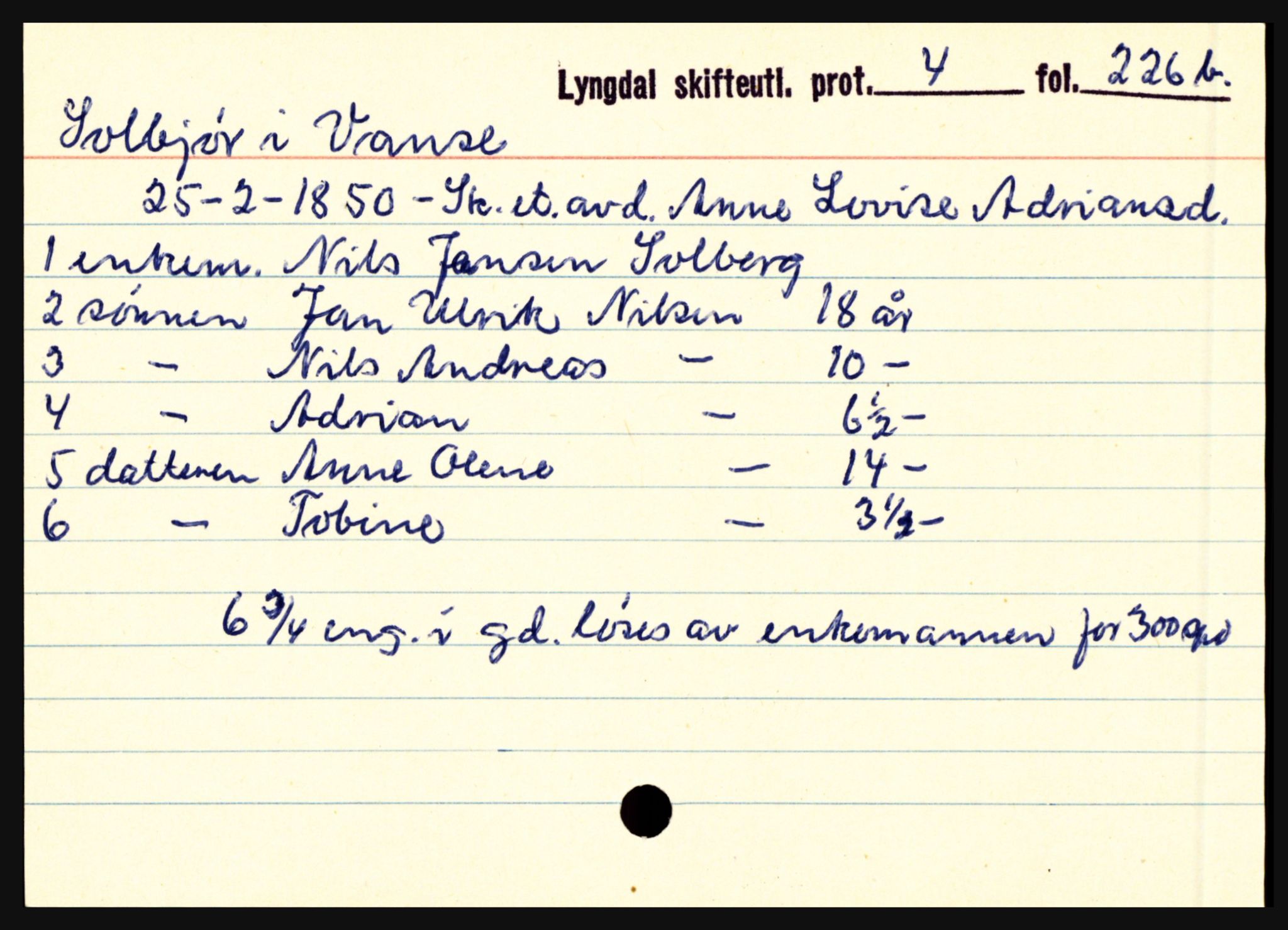 Lyngdal sorenskriveri, AV/SAK-1221-0004/H, s. 10437