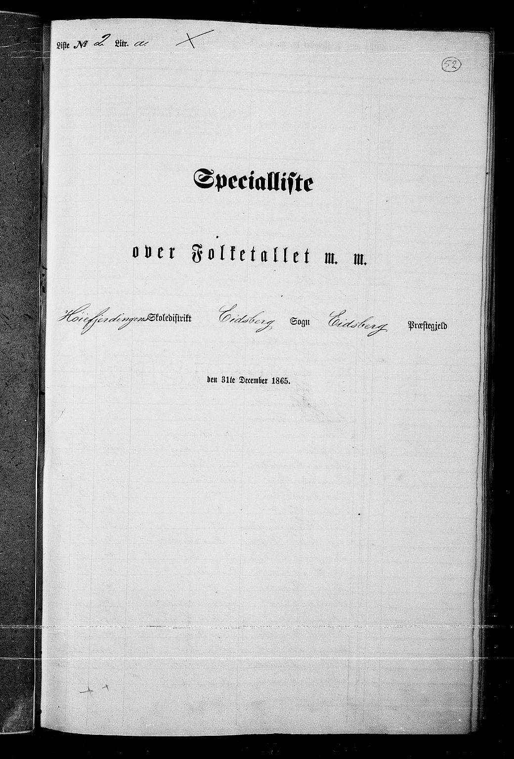 RA, Folketelling 1865 for 0125P Eidsberg prestegjeld, 1865, s. 44