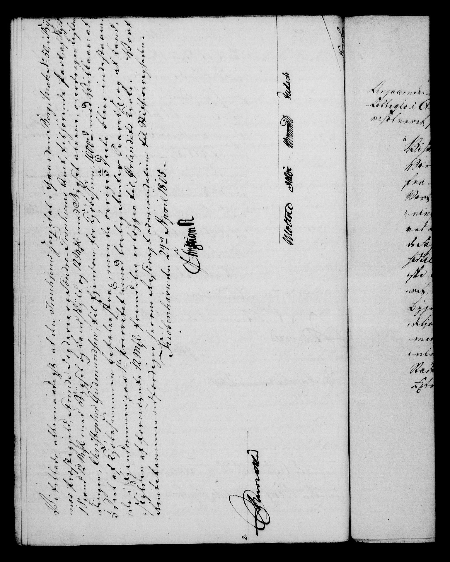 Rentekammeret, Kammerkanselliet, RA/EA-3111/G/Gf/Gfa/L0087: Norsk relasjons- og resolusjonsprotokoll (merket RK 52.87), 1805, s. 200