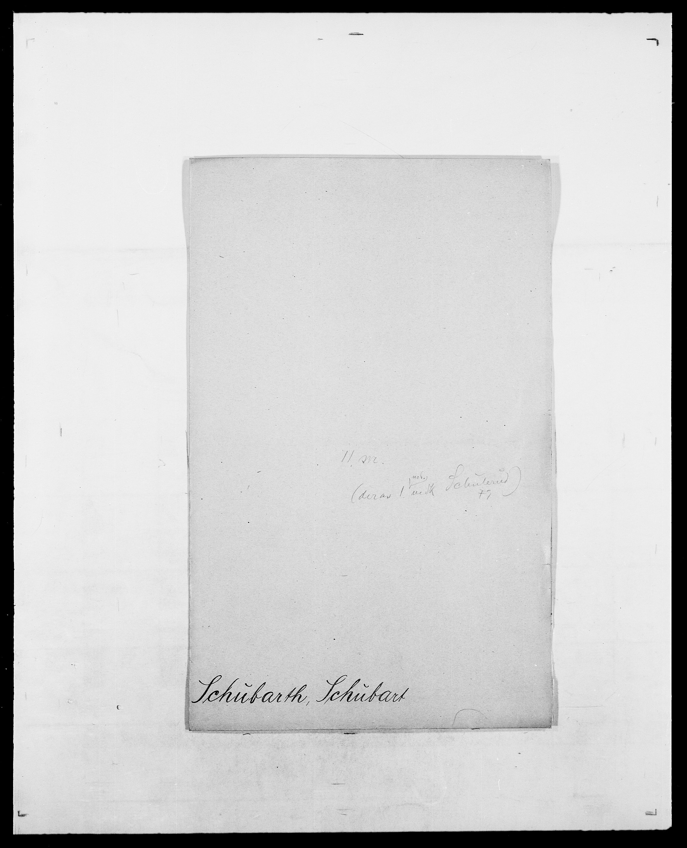 Delgobe, Charles Antoine - samling, AV/SAO-PAO-0038/D/Da/L0035: Schnabel - sjetman, s. 243