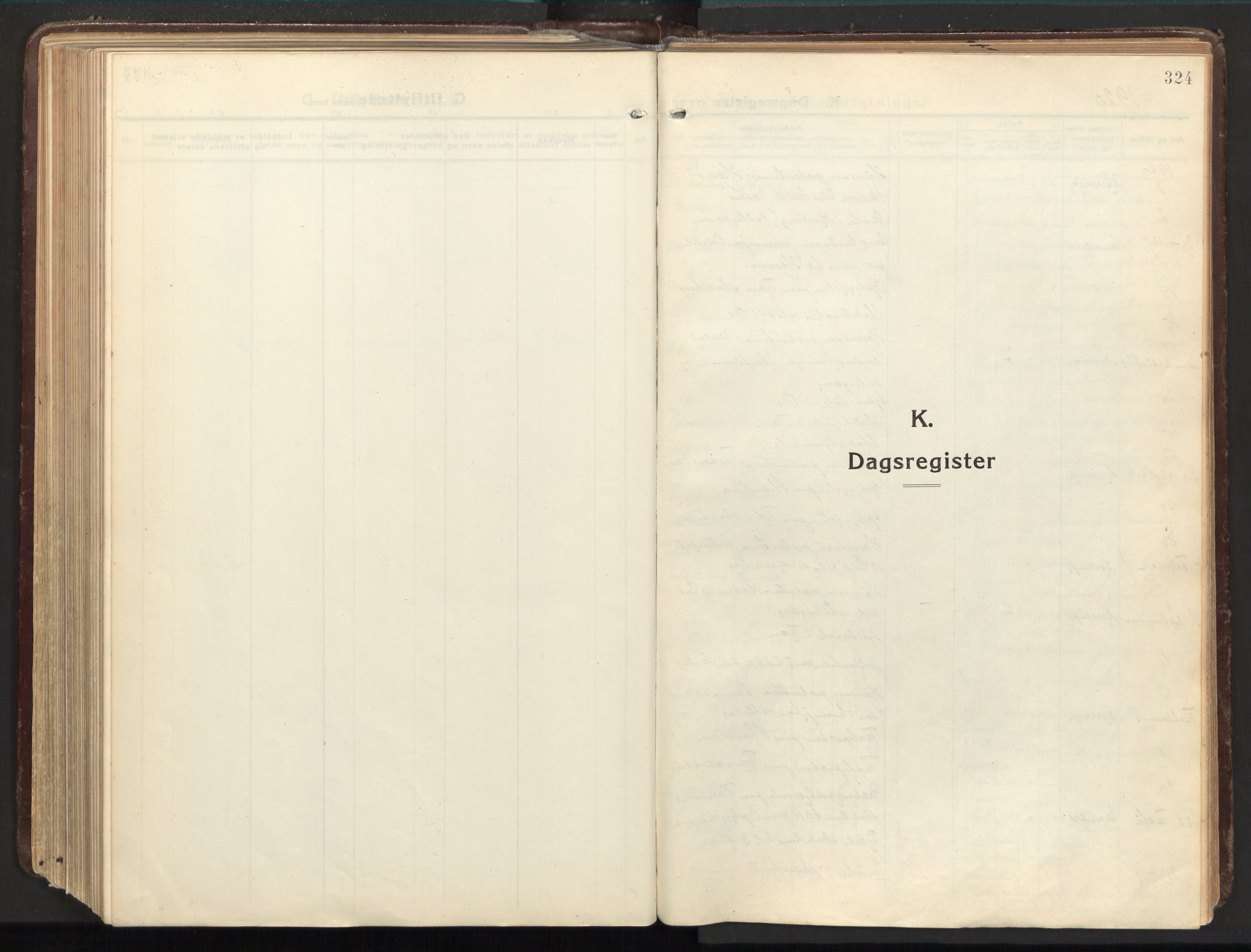 Ministerialprotokoller, klokkerbøker og fødselsregistre - Nordland, SAT/A-1459/803/L0073: Ministerialbok nr. 803A03, 1920-1955, s. 324