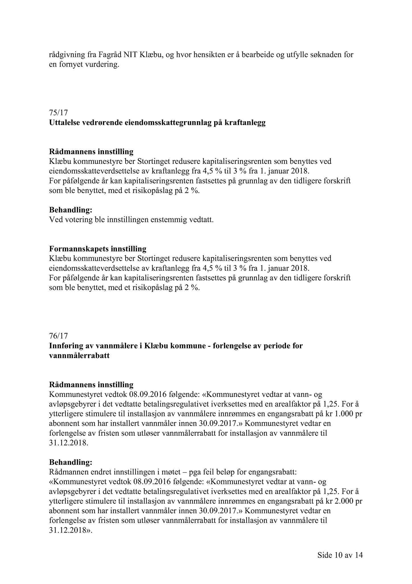 Klæbu Kommune, TRKO/KK/02-FS/L010: Formannsskapet - Møtedokumenter, 2017, s. 2351