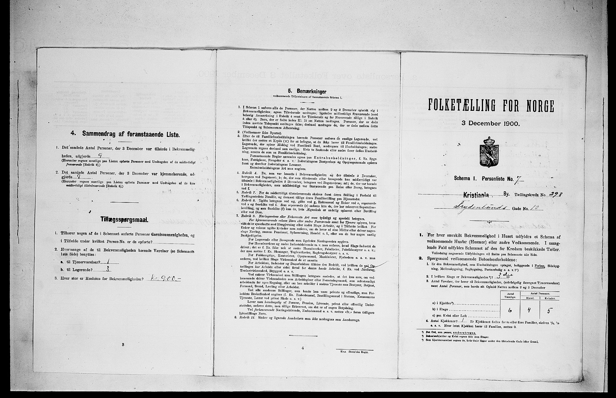 SAO, Folketelling 1900 for 0301 Kristiania kjøpstad, 1900, s. 26531