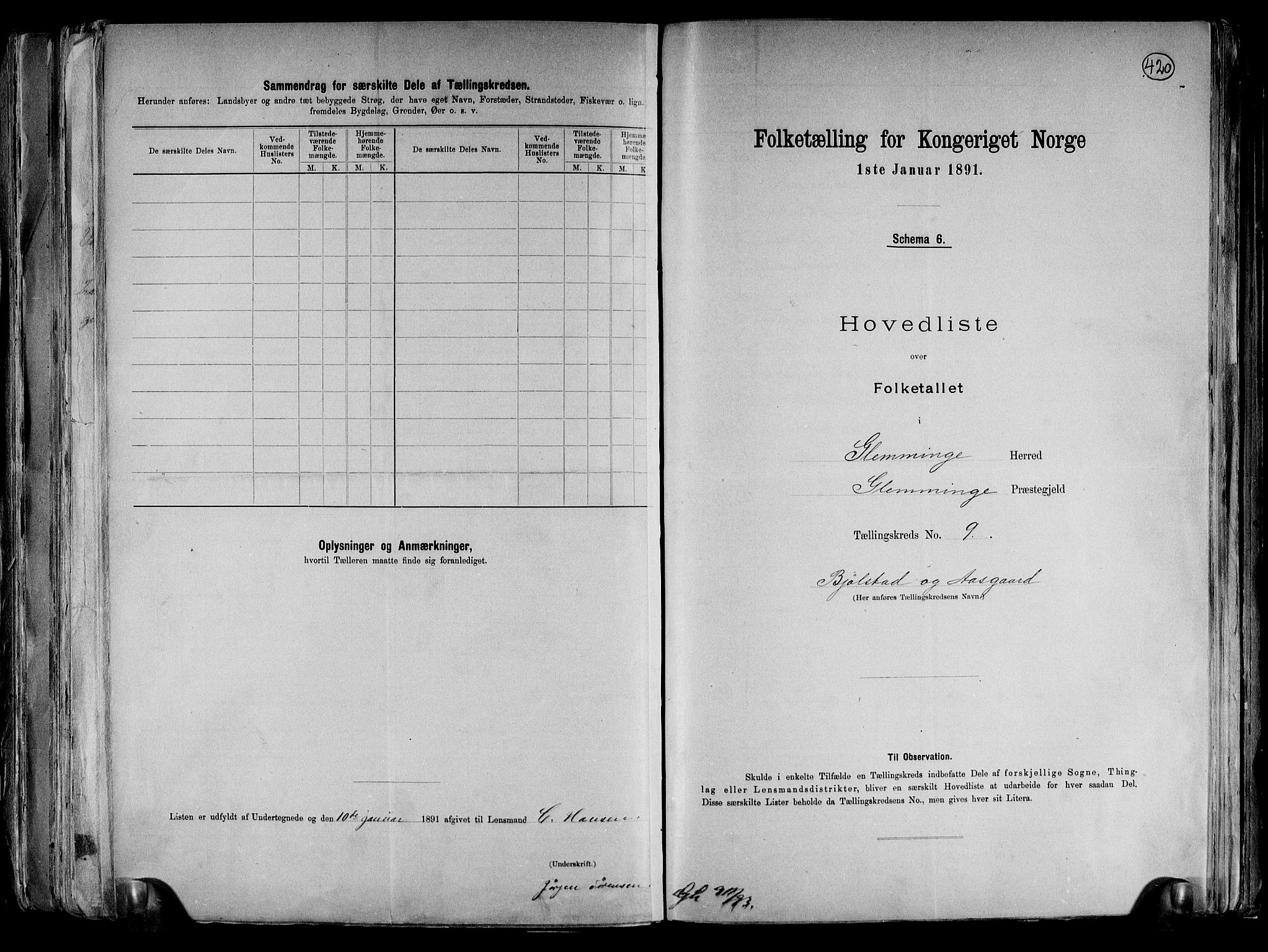 RA, Folketelling 1891 for 0132 Glemmen herred, 1891, s. 32