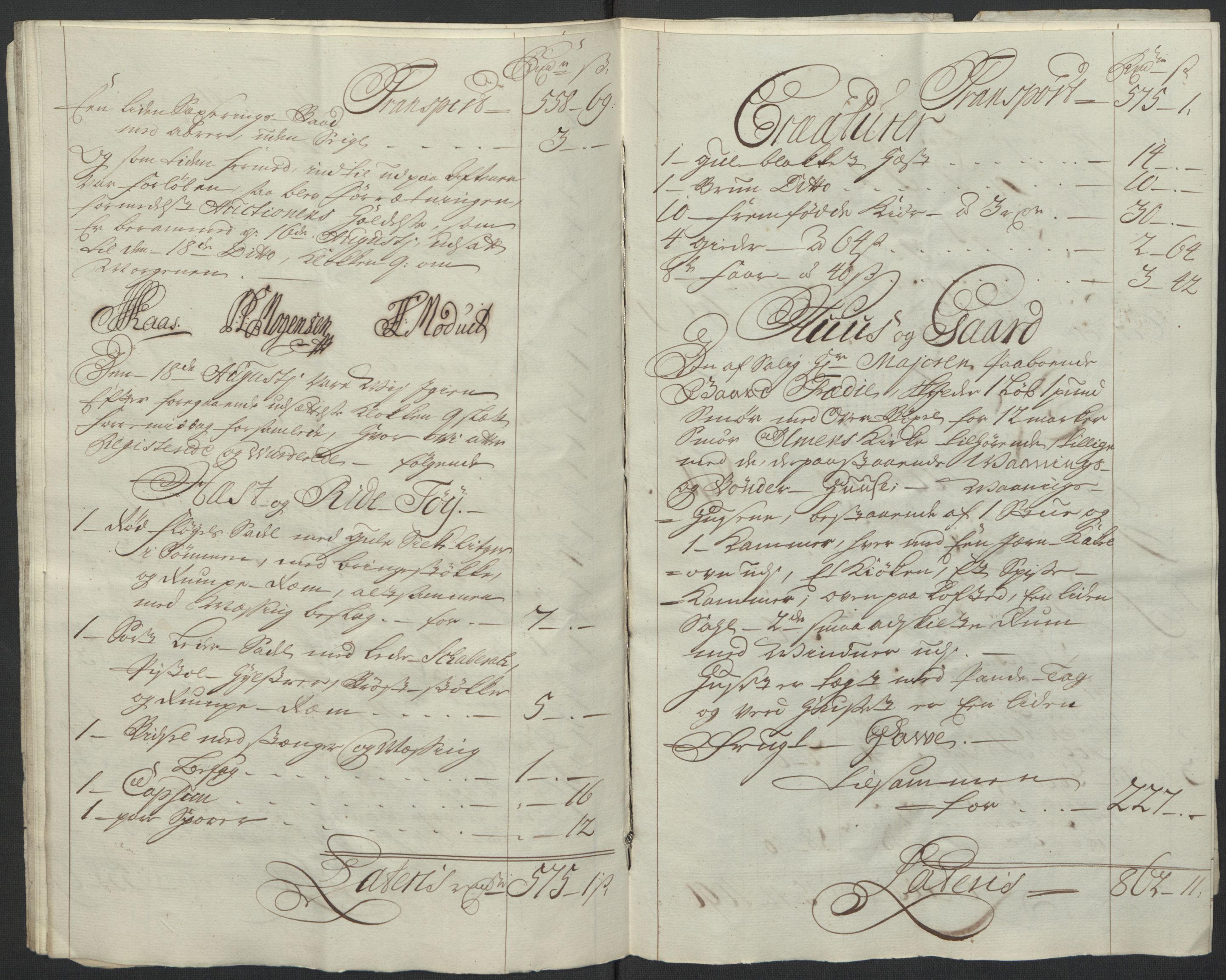 Forsvaret, Generalauditøren, AV/RA-RAFA-1772/F/Fj/Fja/L0036: --, 1731-1822, s. 342