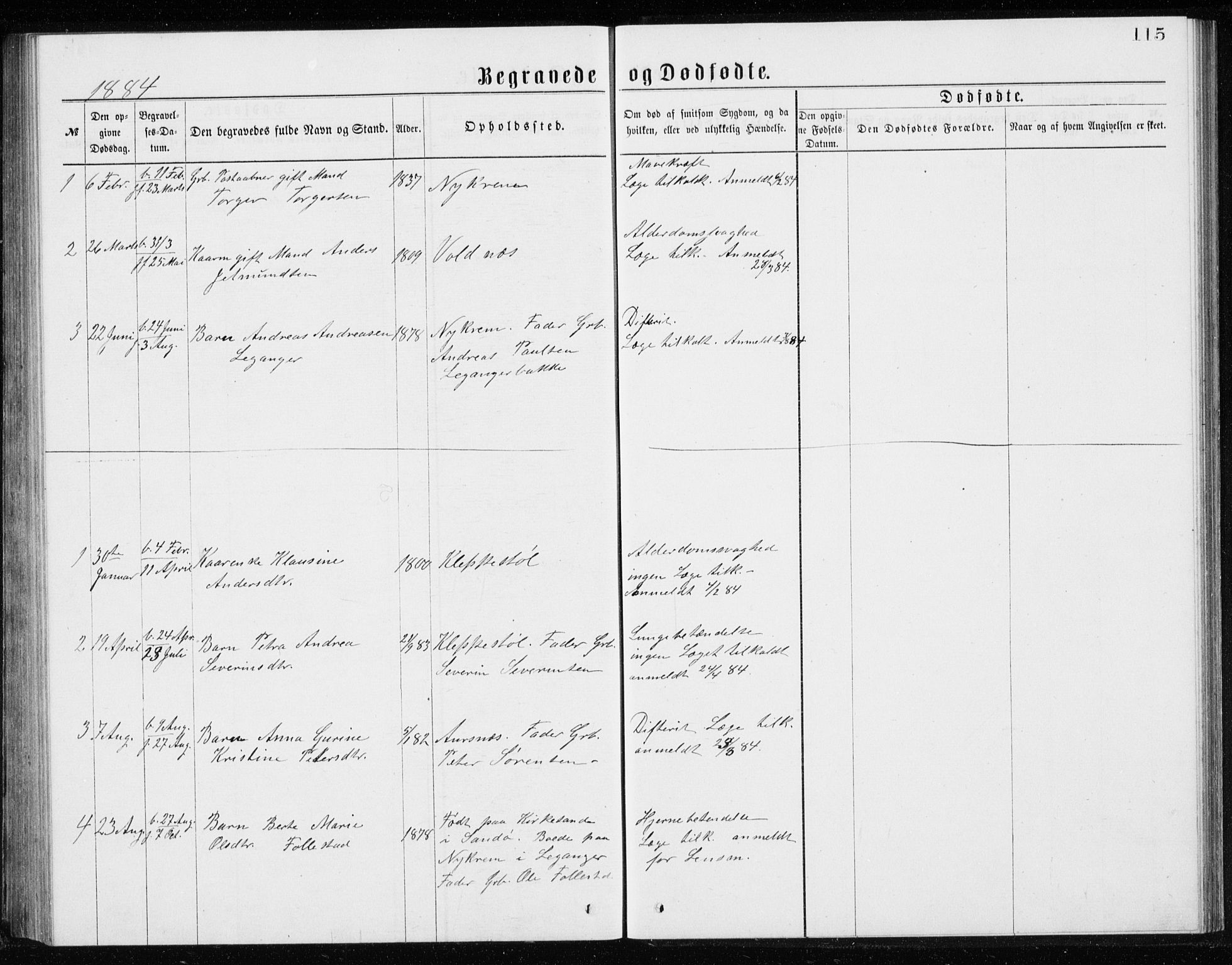 Ministerialprotokoller, klokkerbøker og fødselsregistre - Møre og Romsdal, AV/SAT-A-1454/508/L0097: Klokkerbok nr. 508C01, 1873-1897, s. 115