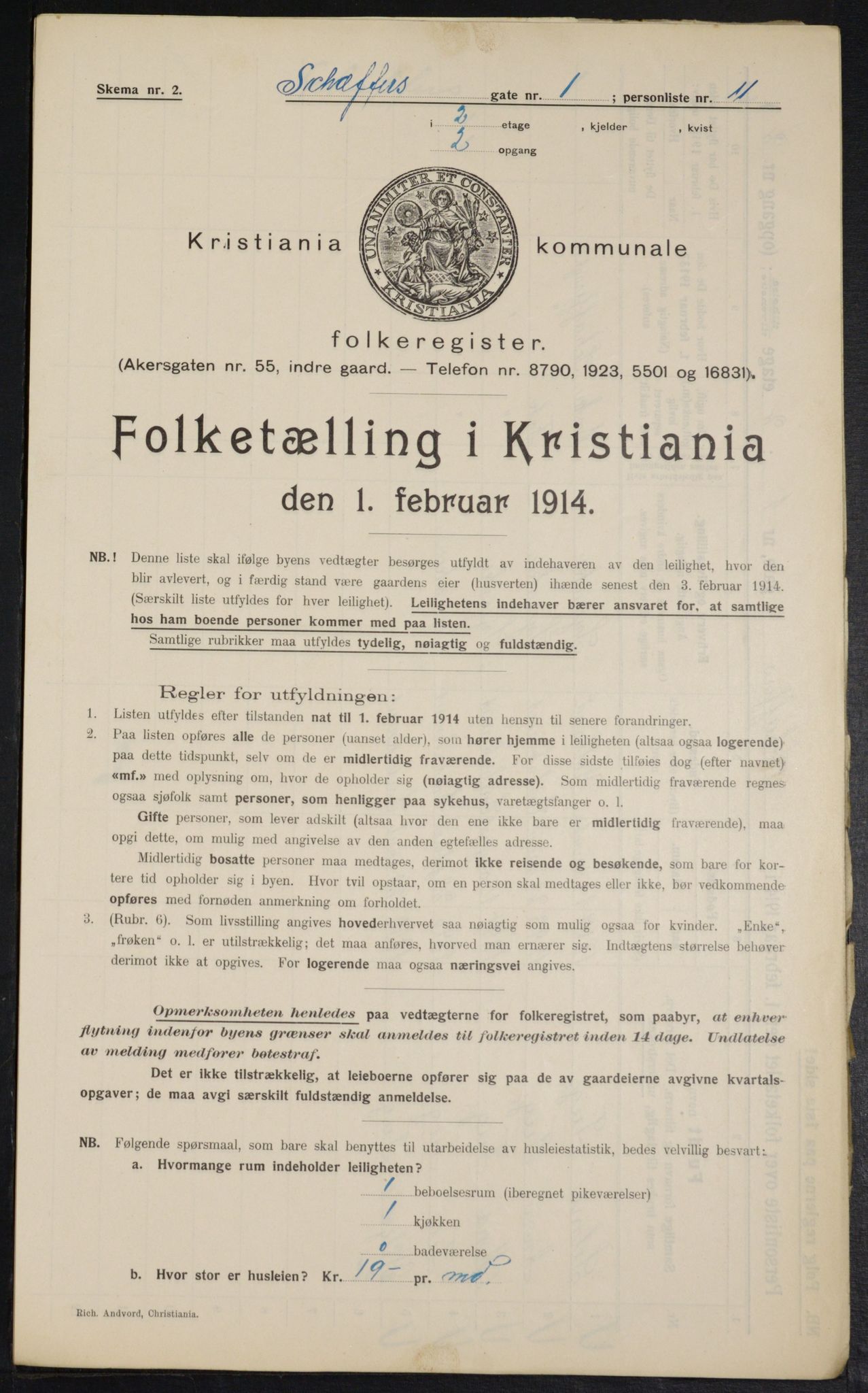 OBA, Kommunal folketelling 1.2.1914 for Kristiania, 1914, s. 92769